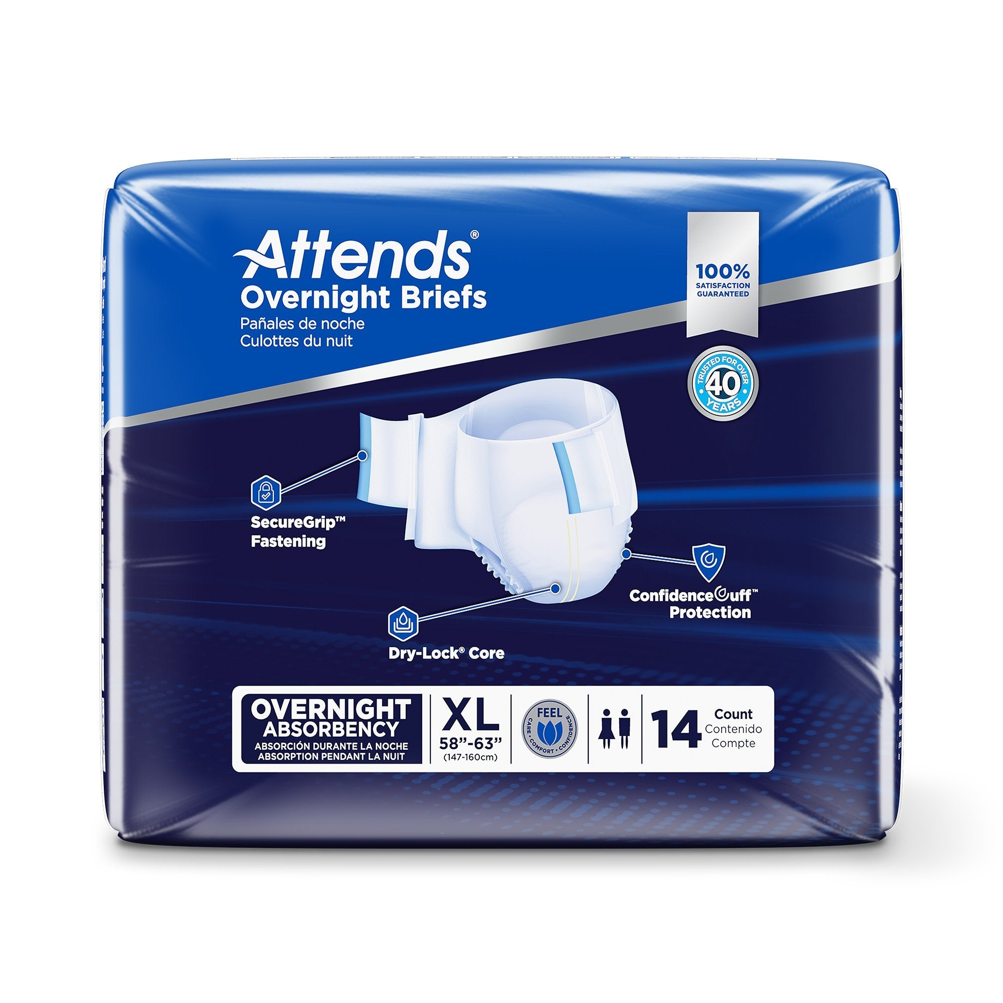 Attends® Briefs with Overnight Protection, X-Large DDEW40