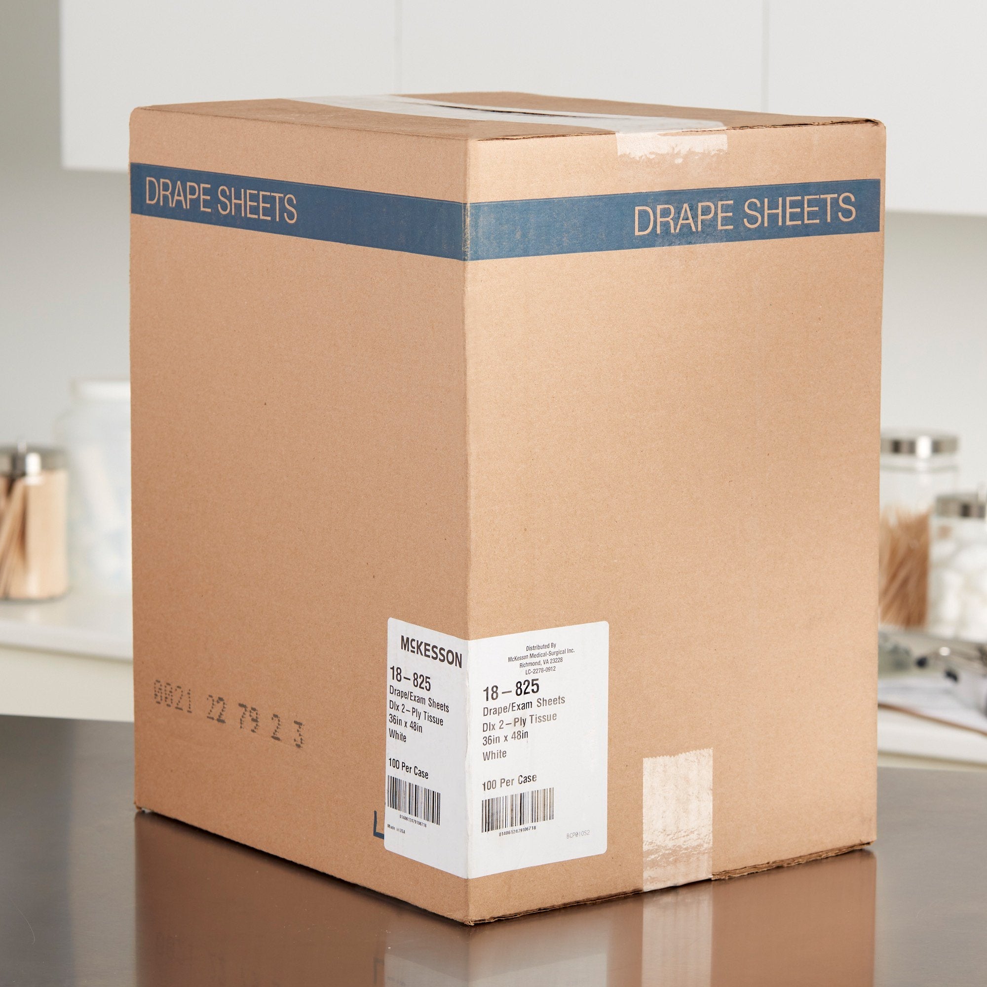 McKesson Nonsterile Physical Exam Drape, 36 x 48 Inch 18-825