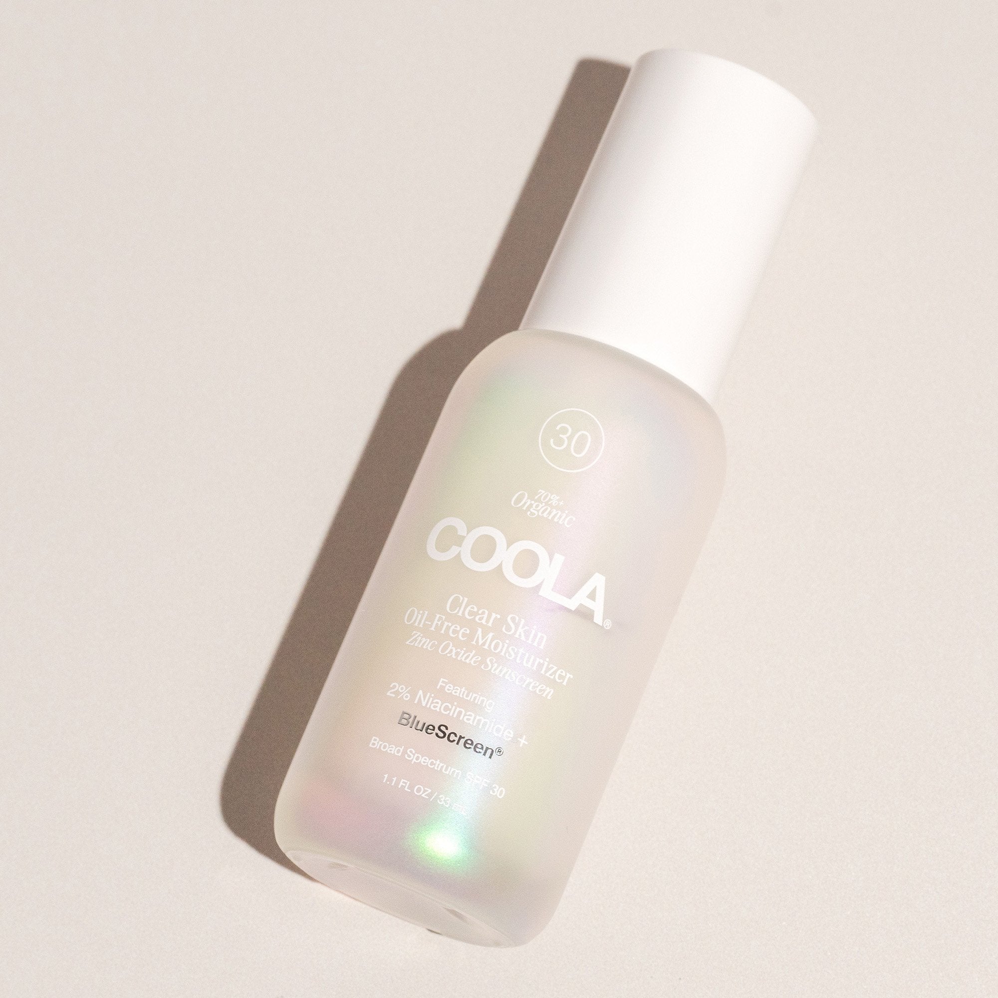 Facial Moisturizer with Sunscreen COOLA® Clear Skin 1.1 oz. Bottle Unscented Lotion CL10694