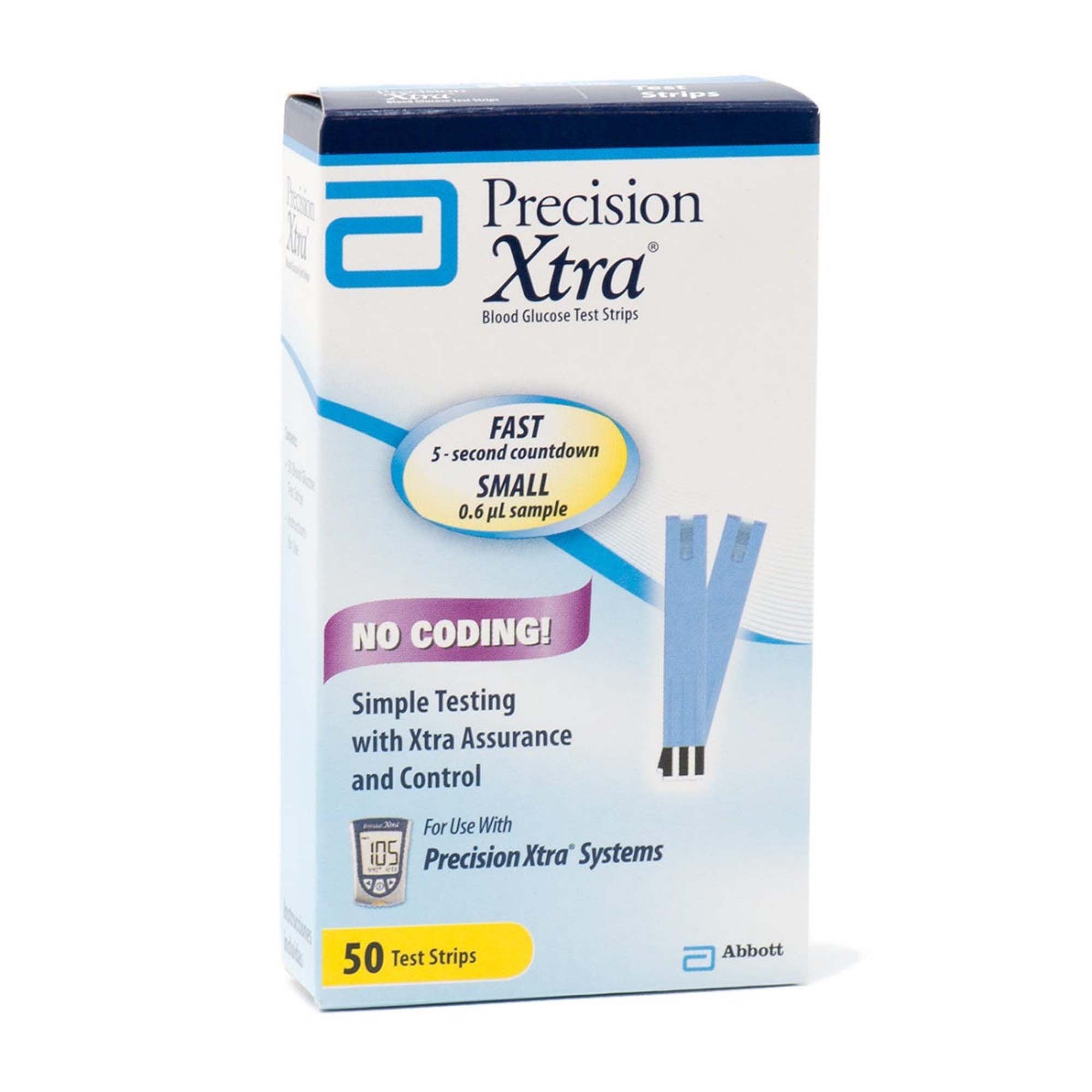 Precision Xtra Blood Glucose Test Strips 9972865