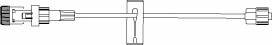 IV Extension Set Safsite® Needle-Free Port Small Bore 7-1/2 Inch Tubing Without Filter Sterile - 472060