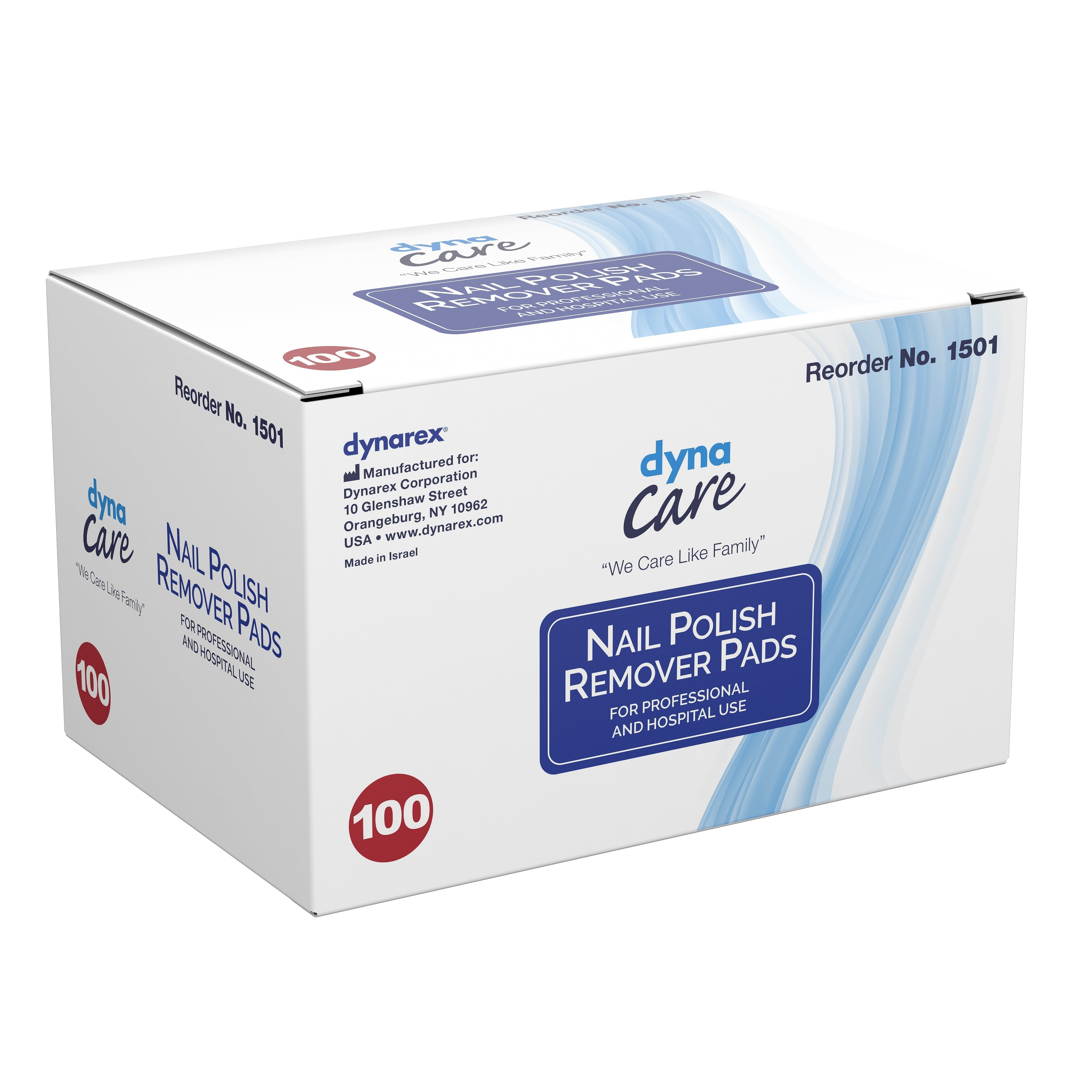 dynarex® Nail Polish Remover Pads 1501