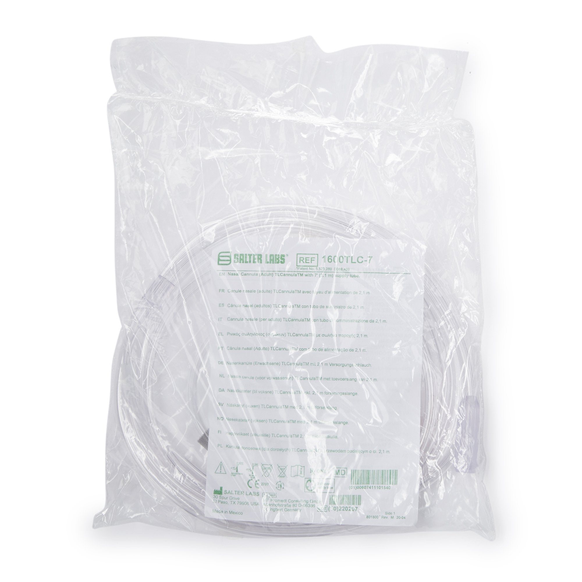 Salter-Style® TLCannula™ Nasal Cannula with Ear Cushions 1600TLC-7-25