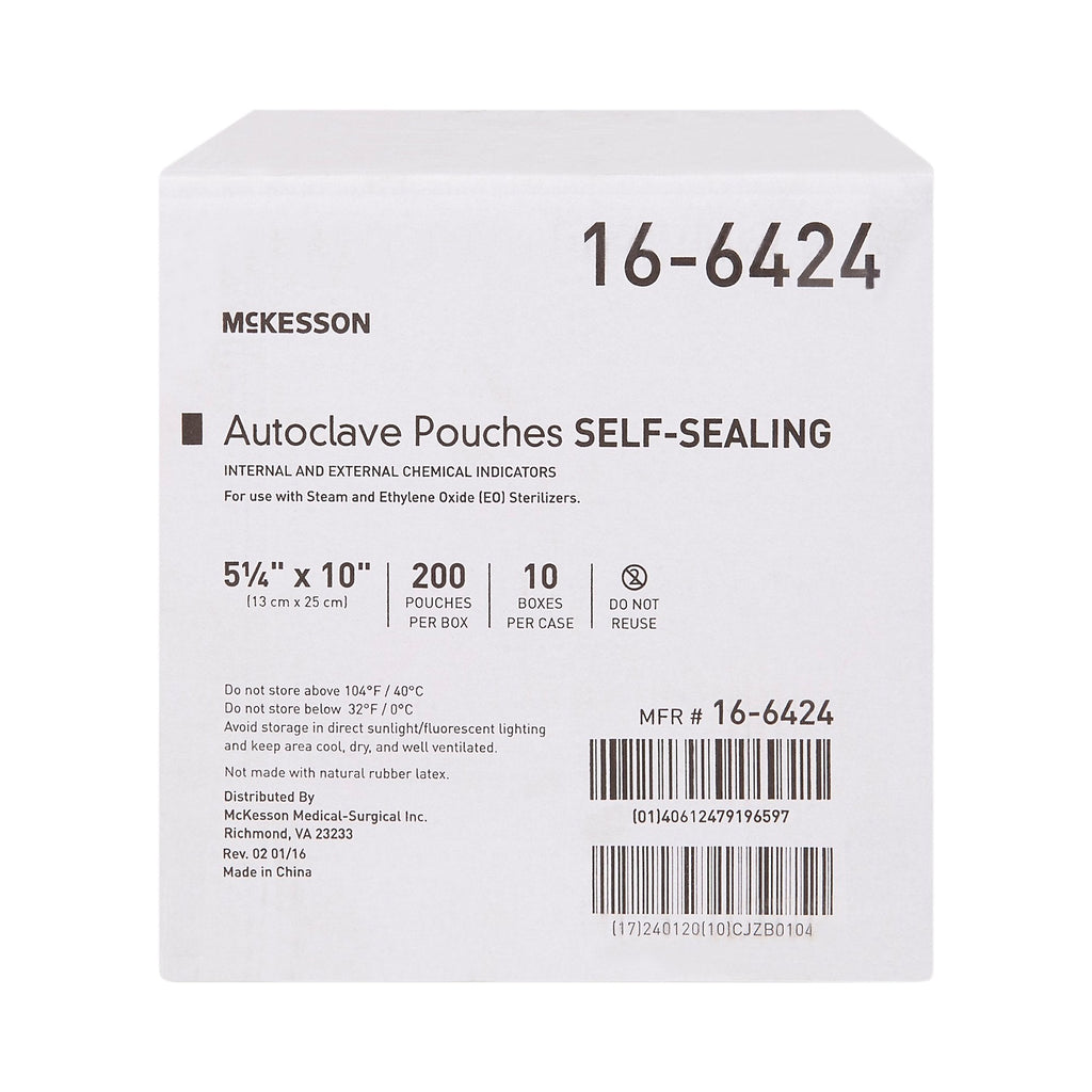 McKesson Sterilization Pouch, 5¼ x 10 Inch 16-6424