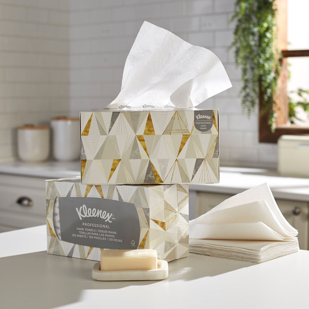 Kleenex® 1-Ply Guest Towel Pop-Up Box, 120 per Box 01701