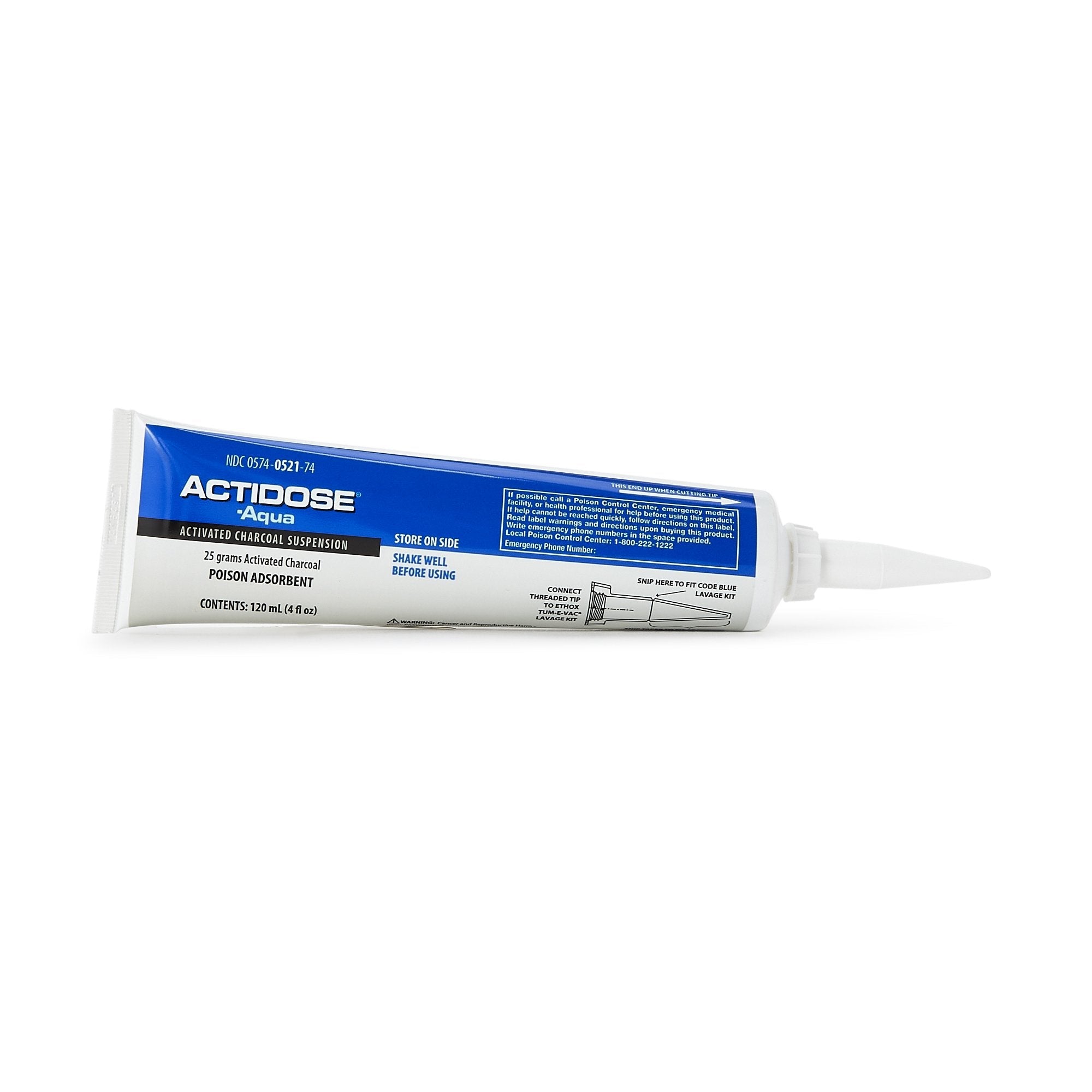 Poison Absorbent Actidose-Aqua™ 25 Gram Strength Oral Suspension 120 mL 00574052174