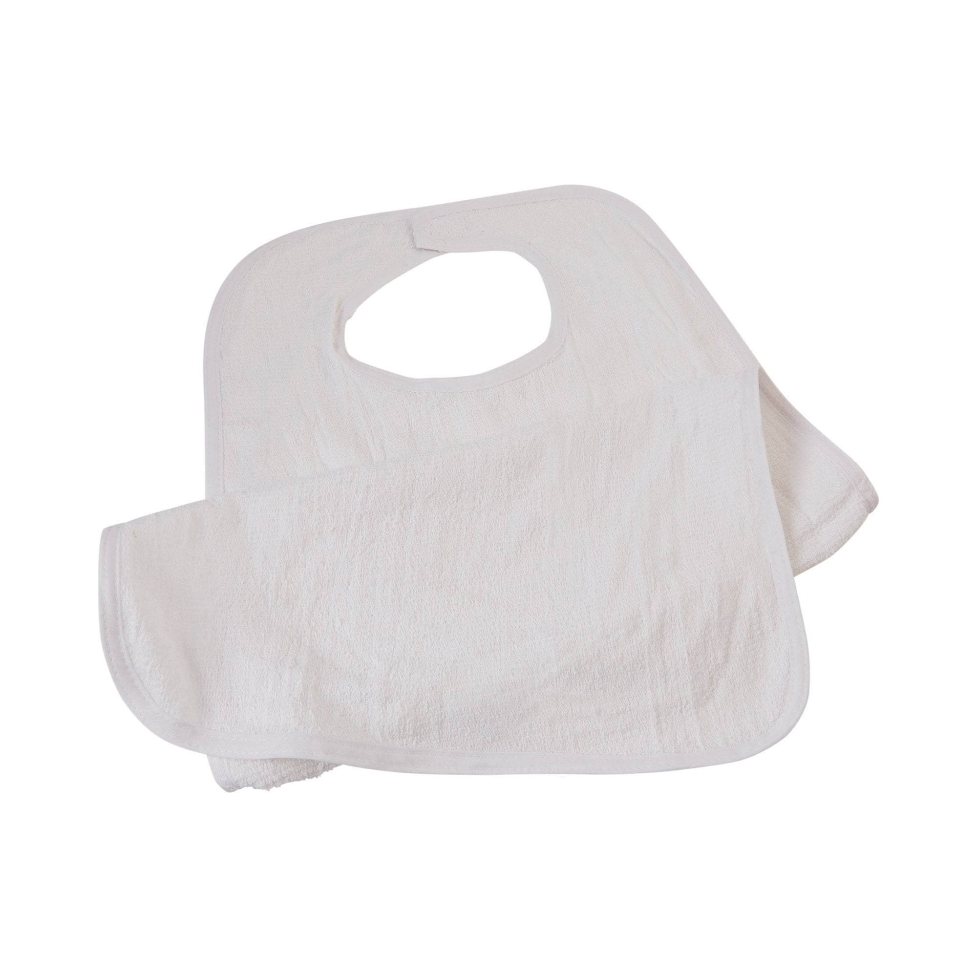 Beck's Classic Terry Adult Bib, White TB1834