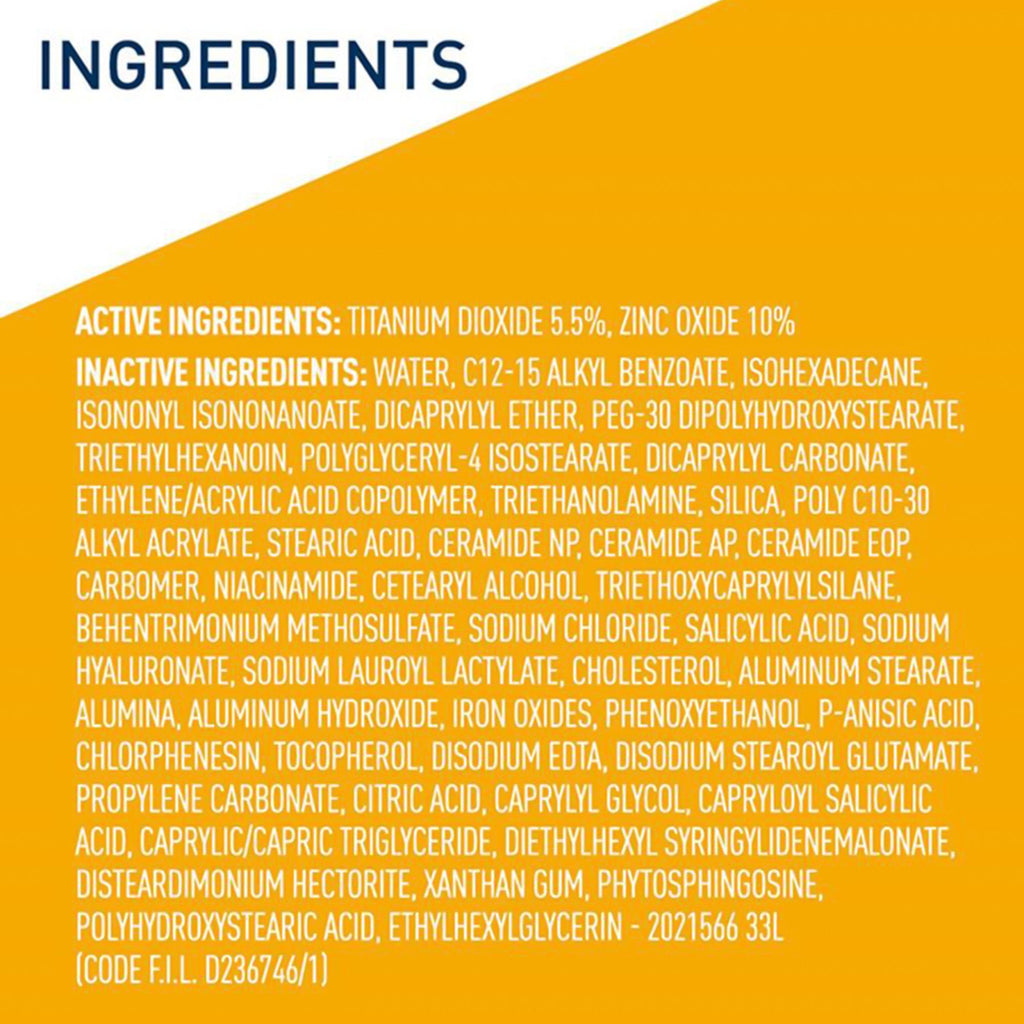 Sunscreen CeraVe® Hydrating Mineral Sunscreen Medium Sheer Tint SPF30 Lotion 1.7 oz. Tube 60600051231