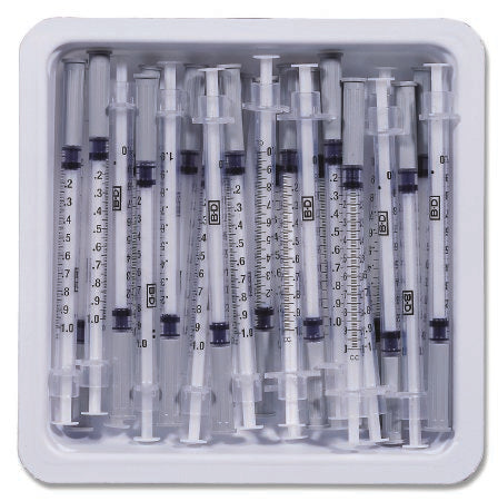 BD PrecisionGlide™ 1ml Allergist Tray with Permanently Attached Needle - 305XXX