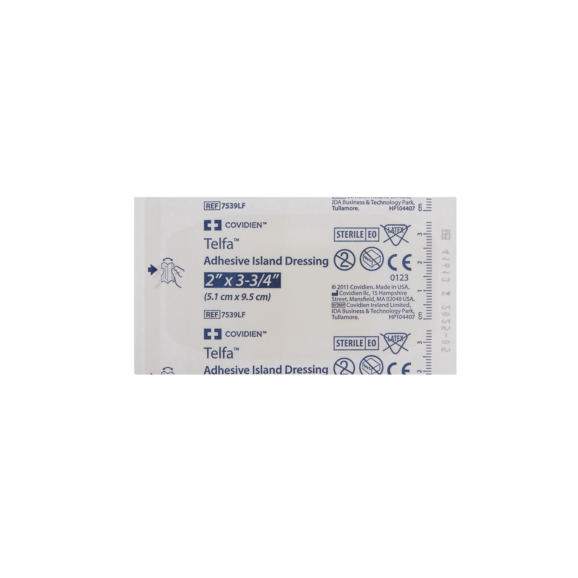 Telfa™ White Adhesive Strip, 2 x 3-3/4 Inch 7539LF