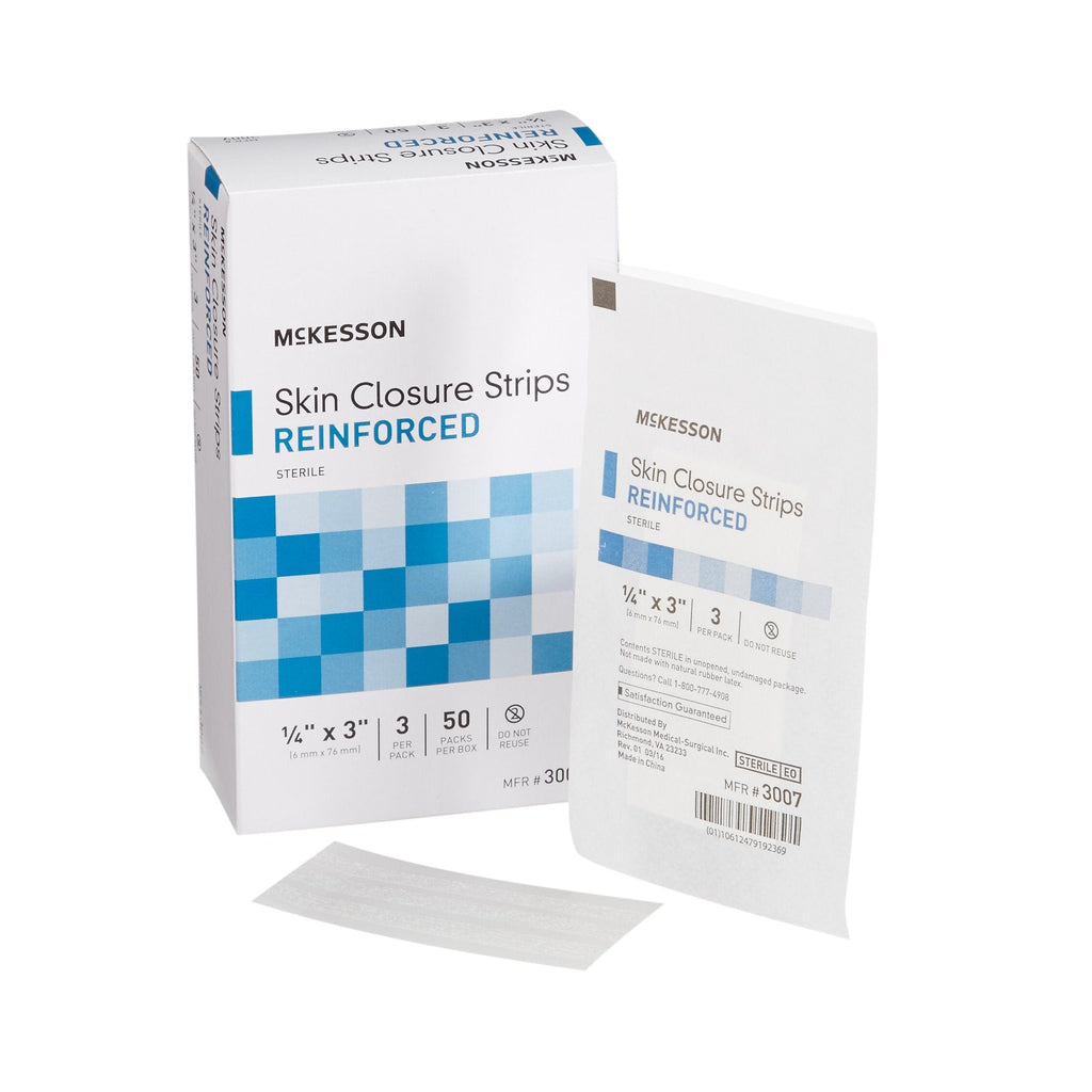 McKesson Skin Closure Strip, ¼ X 3 Inch 3007