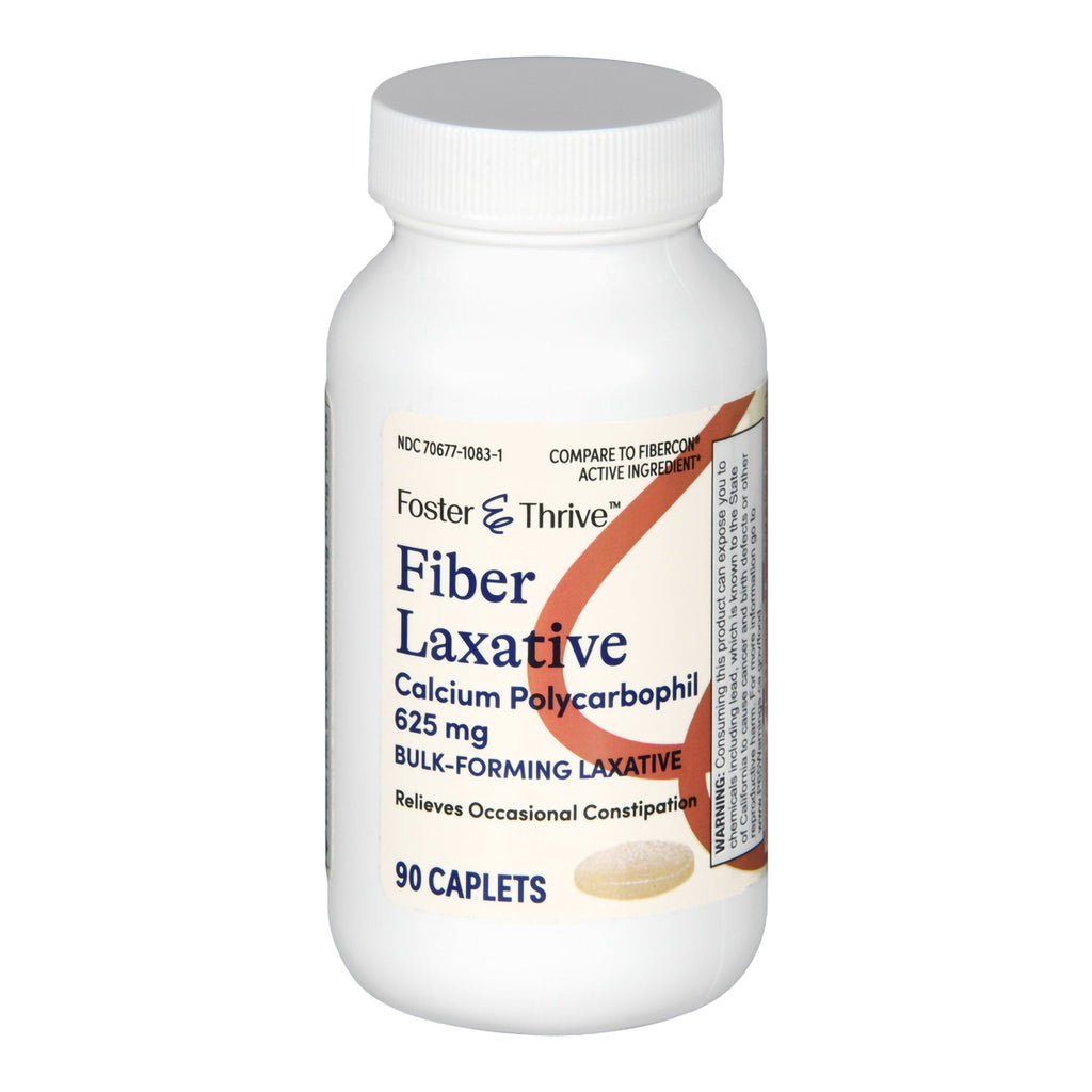 Foster & Thrive™ Fiber Laxative Calcium Polycarbophil 625 mg Caplets 70677108301