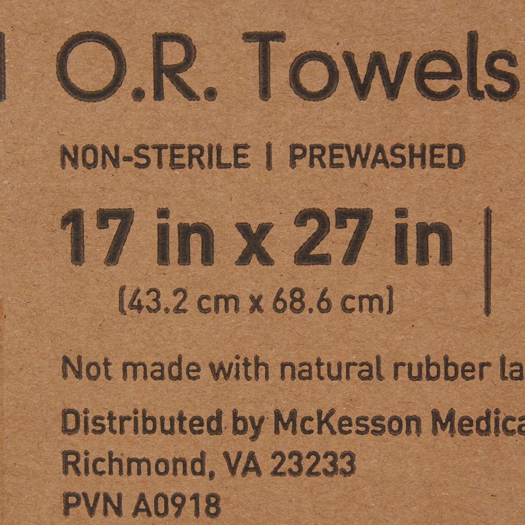 McKesson Blue O.R. Towel, 17 x 27 Inch 16-6000-B