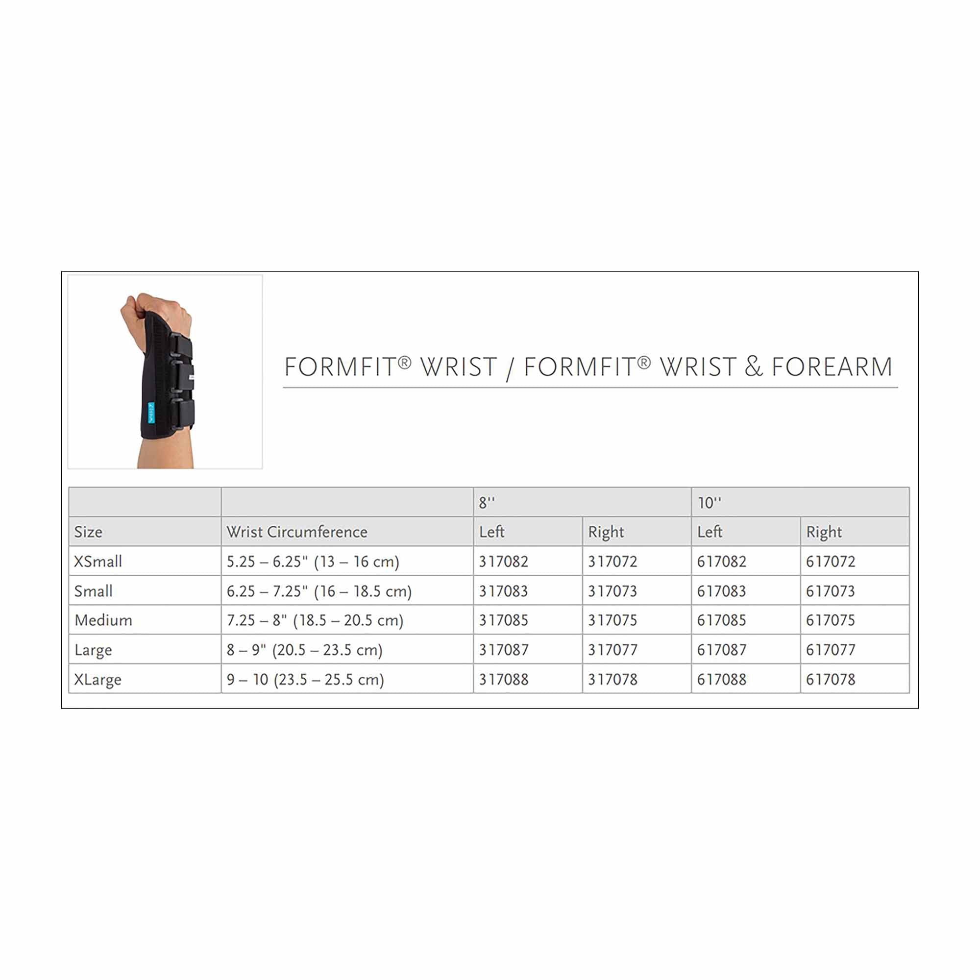 Ossur Formfit® Right Wrist Brace, Large 317077