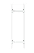 Blank Label Shamrock Thermal White Permanent 1-4/10 X 3-1/2 Inch THERM-TL55-DO-1