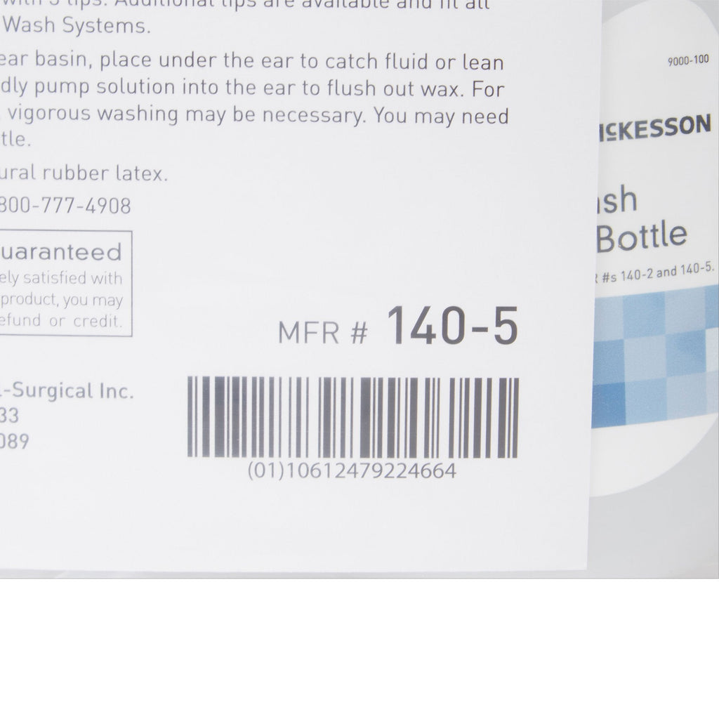 McKesson Ear Wash System with Rigid Tube and Three Eartips 140-5