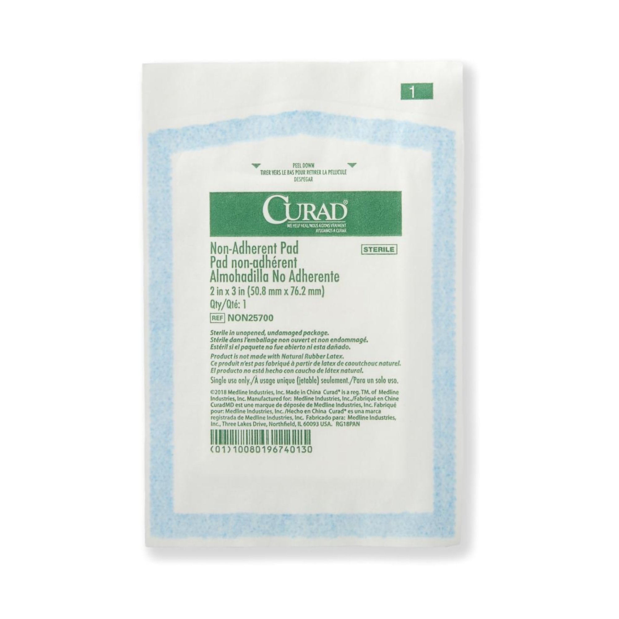 Curad® Nonadherent Dressing, 2 x 3 Inch NON25700