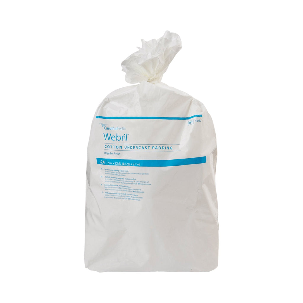 Webril™ Undercast Cotton Cast Padding, nonsterile, White, 2 Inch x 4 Yard 1418
