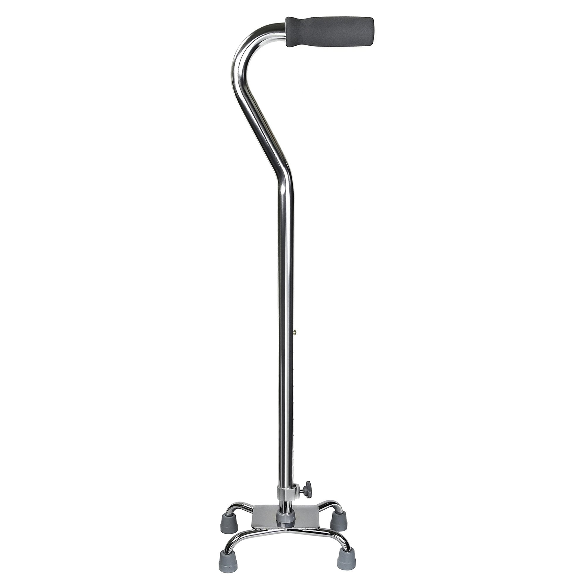 McKesson Offset Quad Cane, Chrome 146-10301F-4