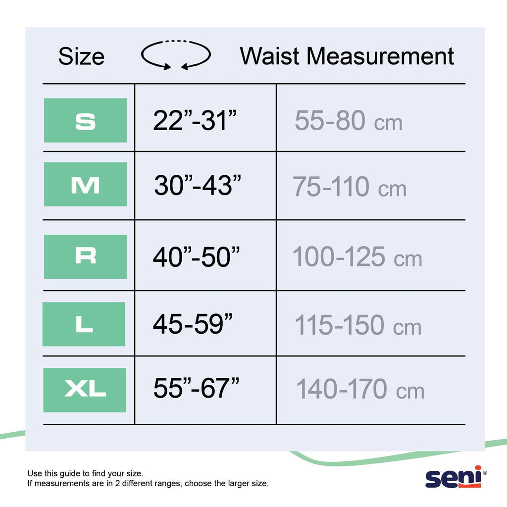 Seni® Super Plus Overnight Heavy to Severe Absorbency Incontinence Brief, Medium S-ME25-BP1