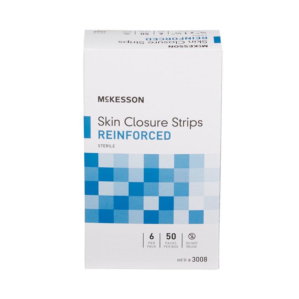 McKesson Skin Closure Reinforced Strip, ¼ X 1½ Inch 3008