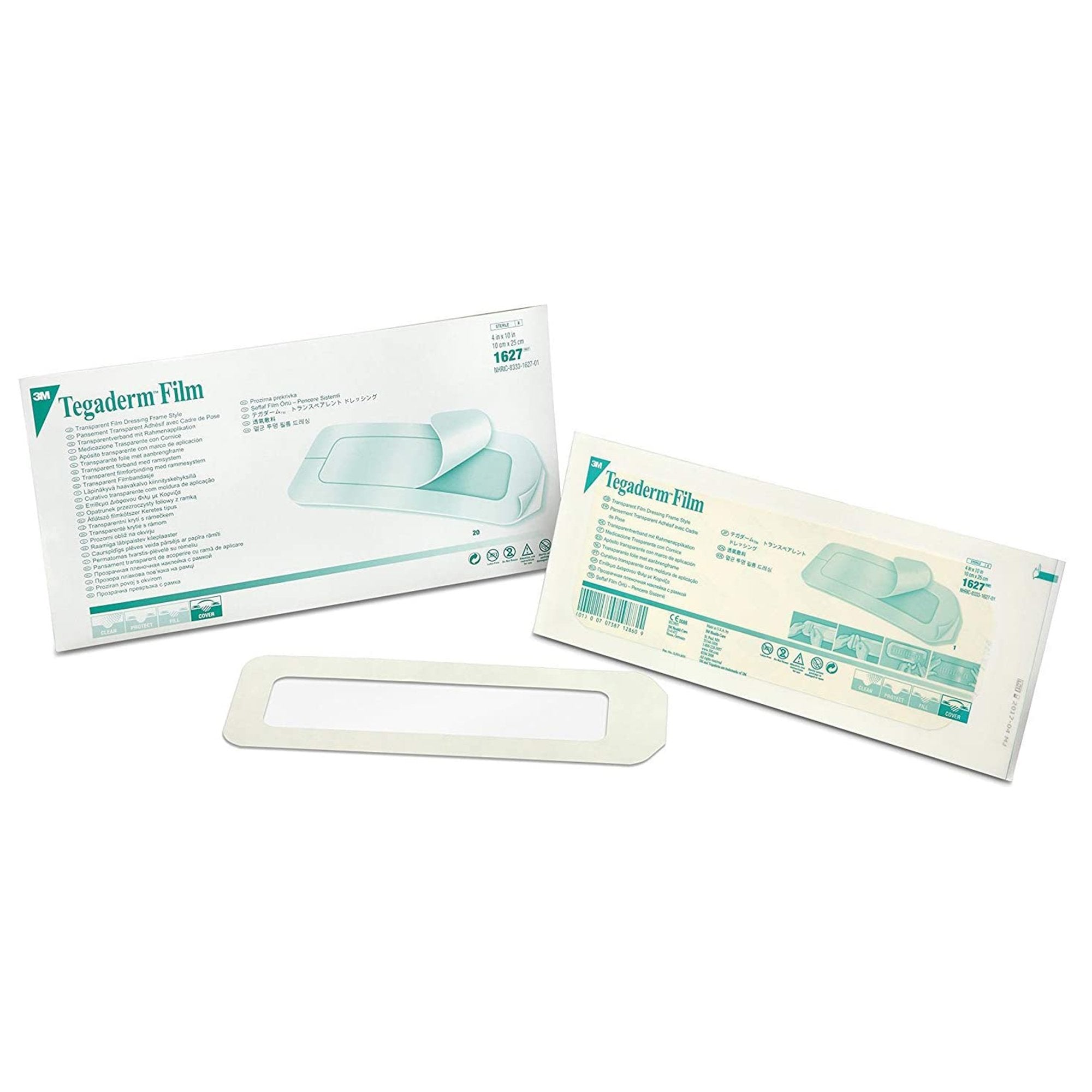 3M™ Tegaderm™ Transparent Film Dressing, 4 x 10 Inch 1627