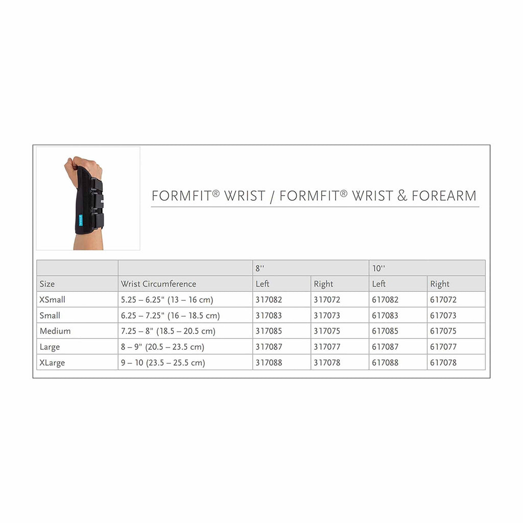 Ossur Formfit® Left Wrist Brace, Medium 317085
