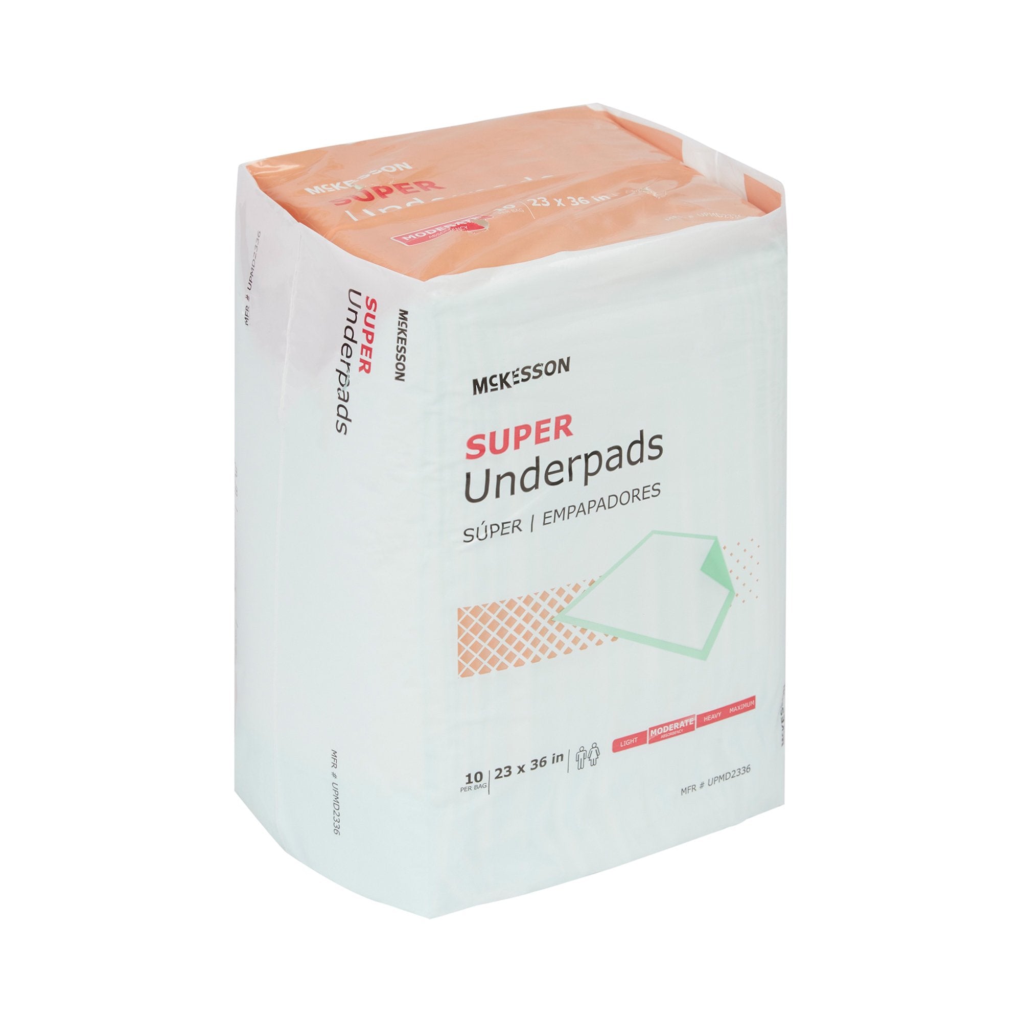 McKesson Super Moderate Absorbency Underpad, 23 x 36 Inch - 150 ct. UPMD2336