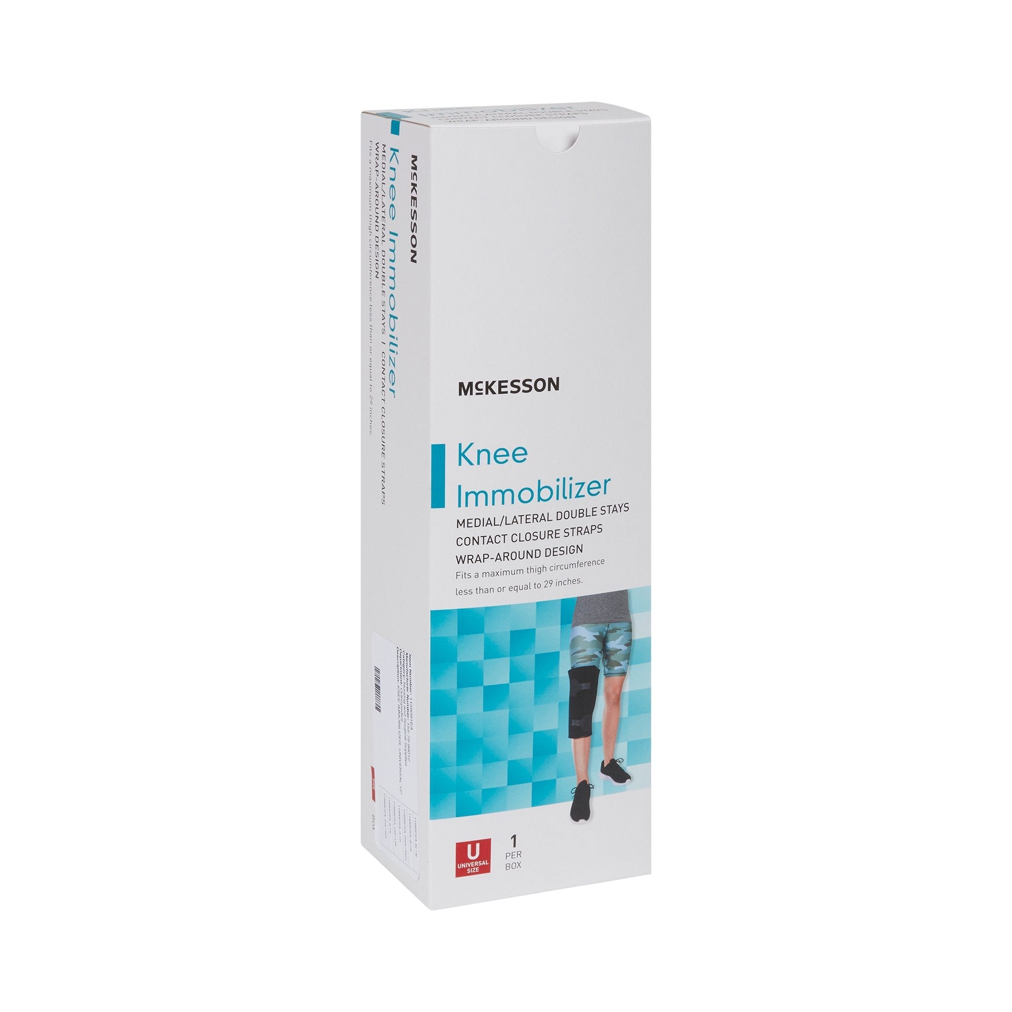 McKesson Knee Immobilizer, 12-Inch Length, One Size Fits Most 155-79-96012