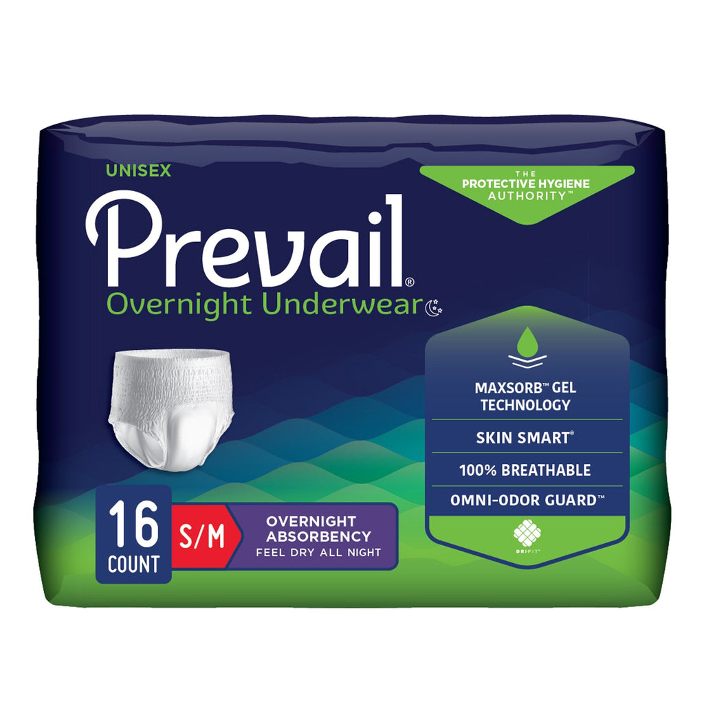 Prevail® Overnight Absorbent Underwear, Small PVX-512