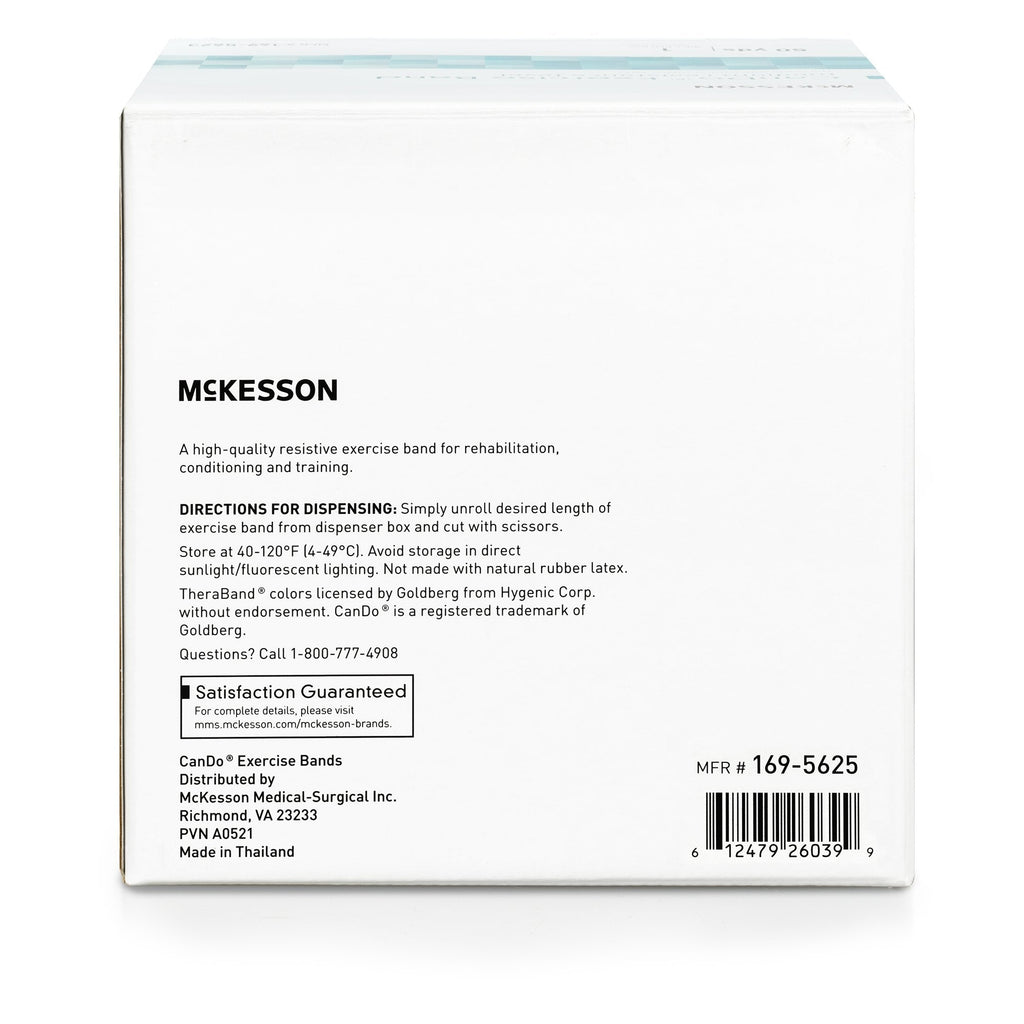 McKesson CanDo® Exercise Extra-Heavy Resistance Band, Black, 5 Inch x 50 Yard 169-5625