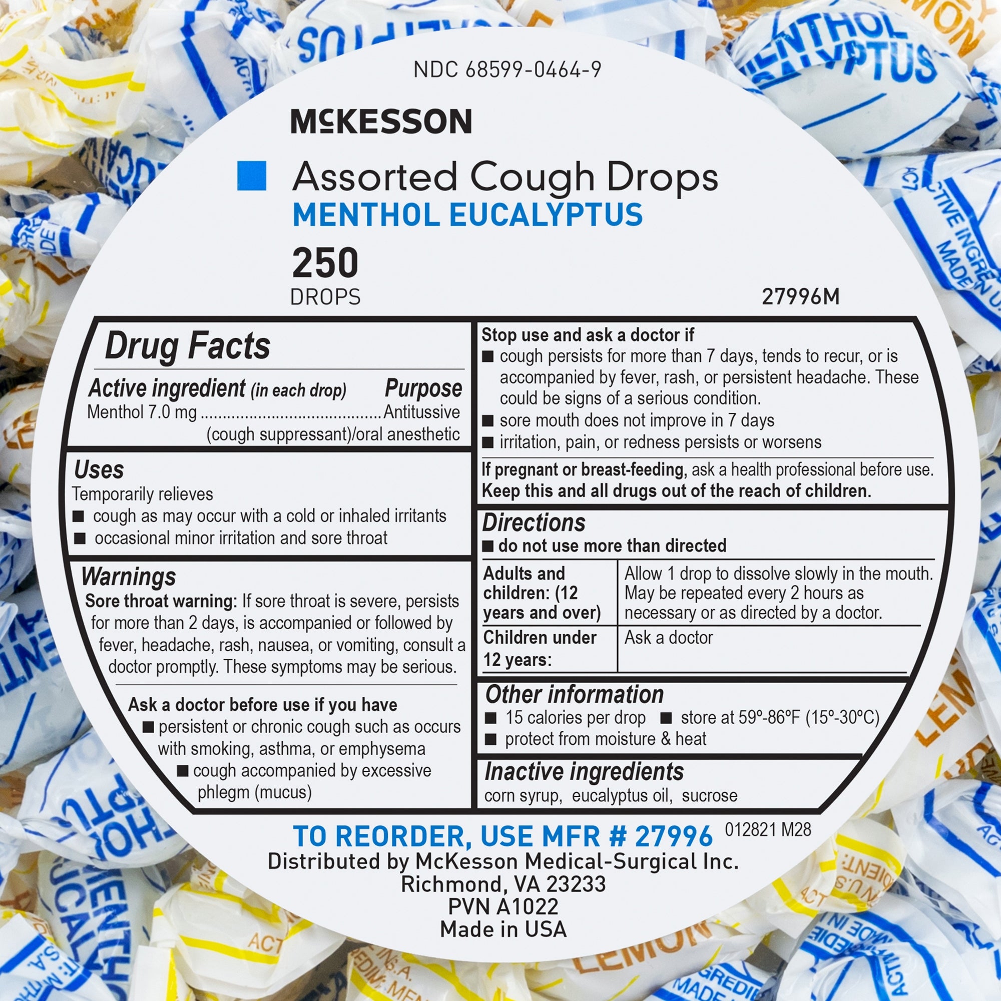 MooreBrand® Assorted Flavors Cold and Cough Drops 27996
