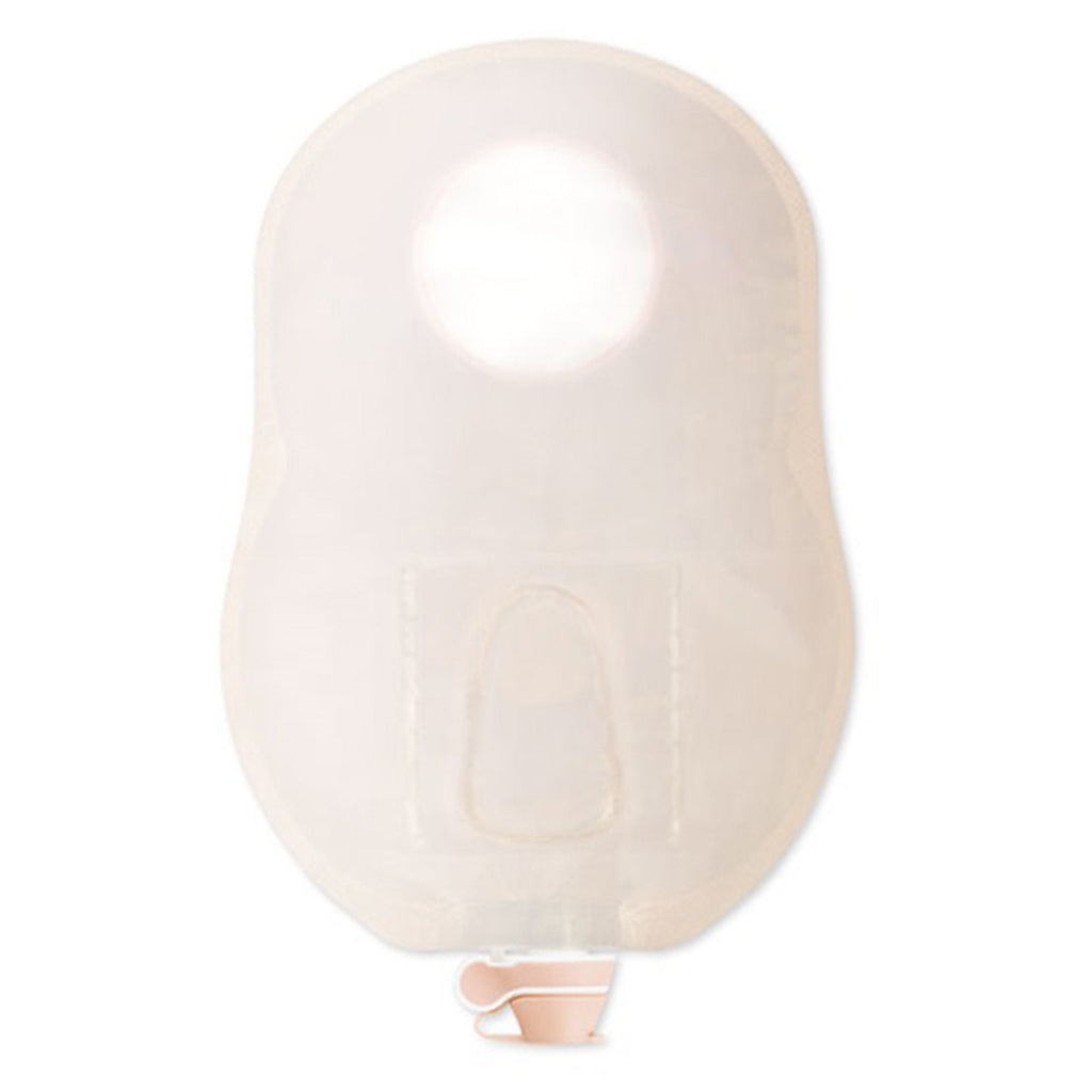 New Image™ 18904 Two-Piece Transparent Urostomy Pouch, 70 mm Flange, Blue Match 18904