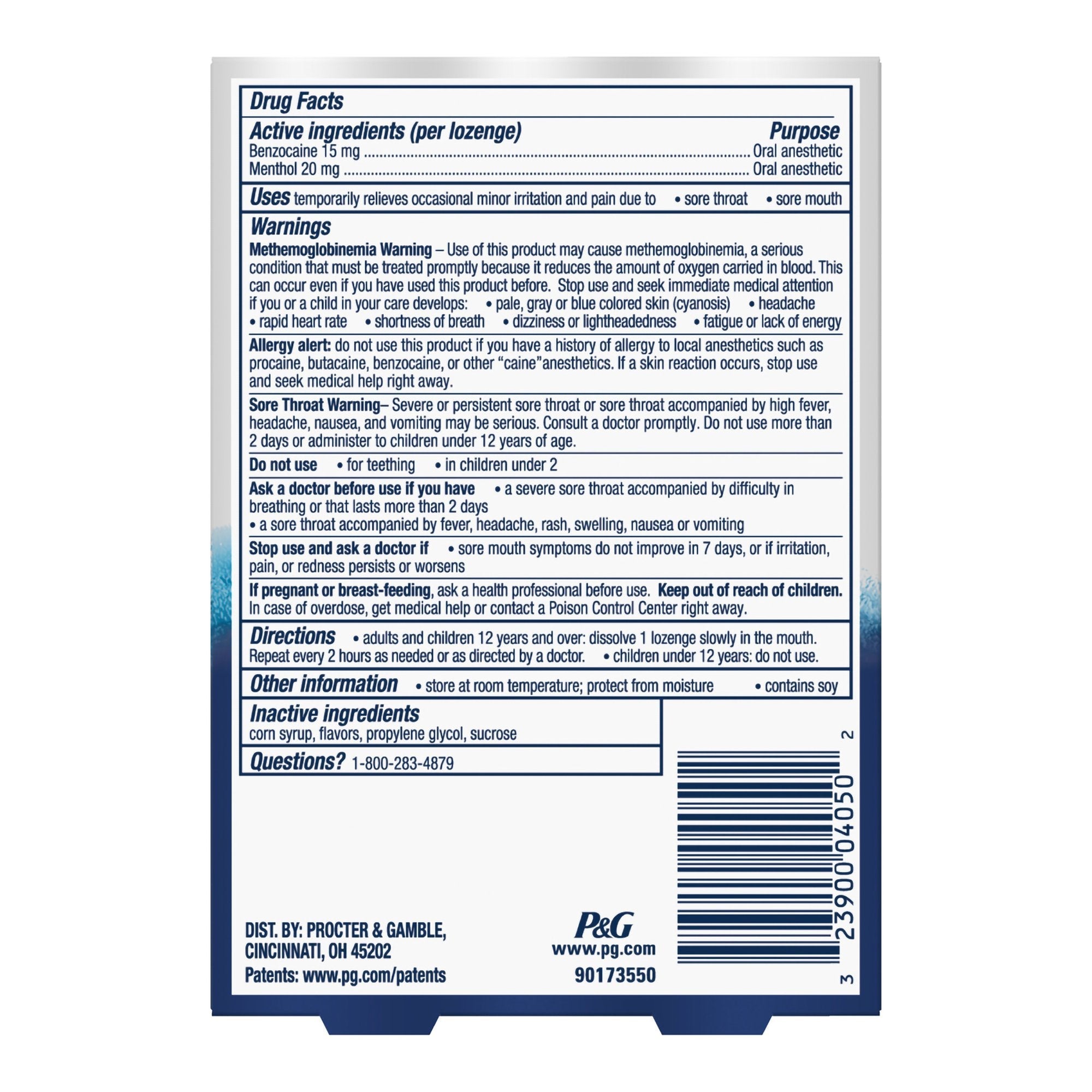 Vicks VapoCool Sore Throat Lozenges Winterfrost 32390004050