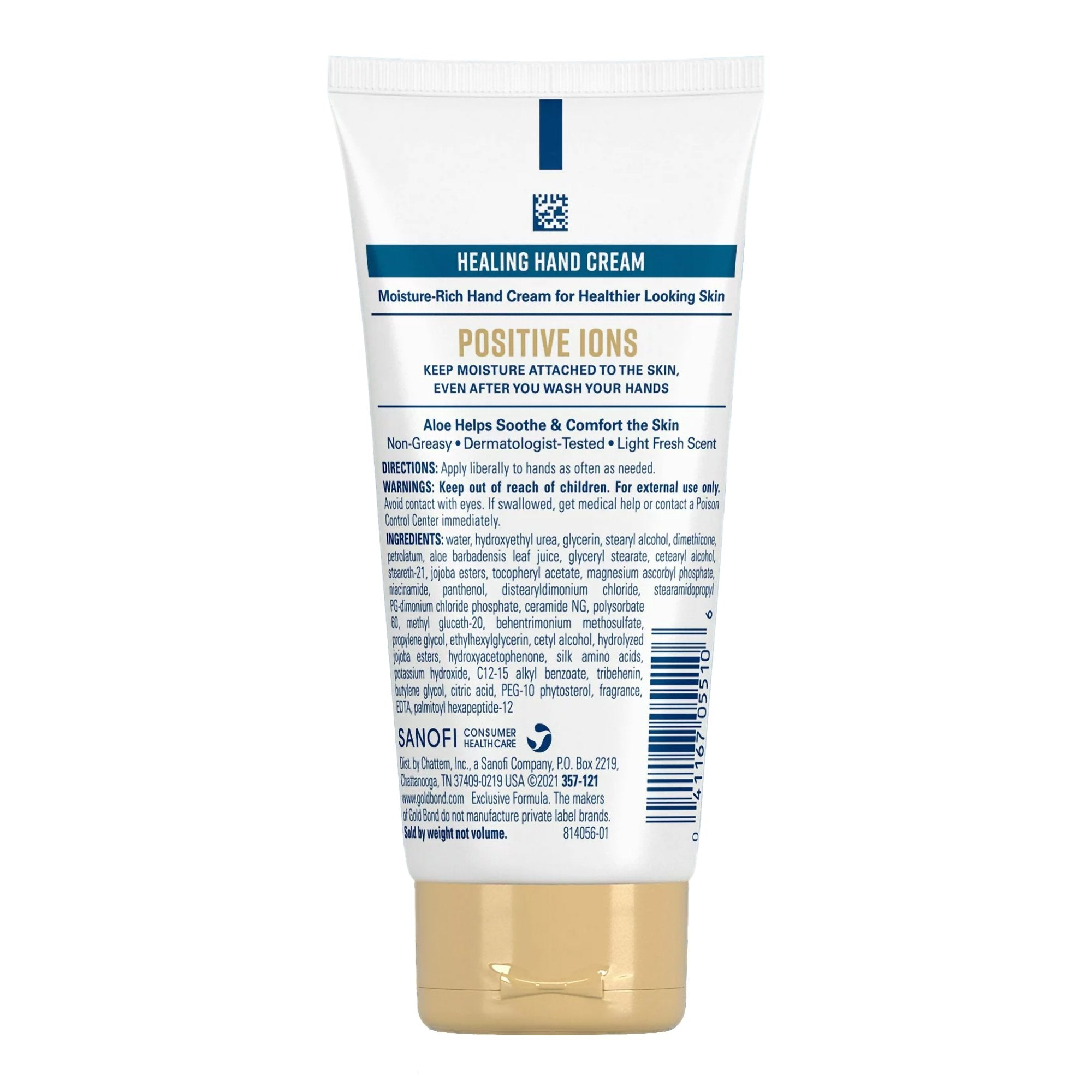 Hand Moisturizer Gold Bond® Healing 3 oz. Tube Scented Cream 04116705510