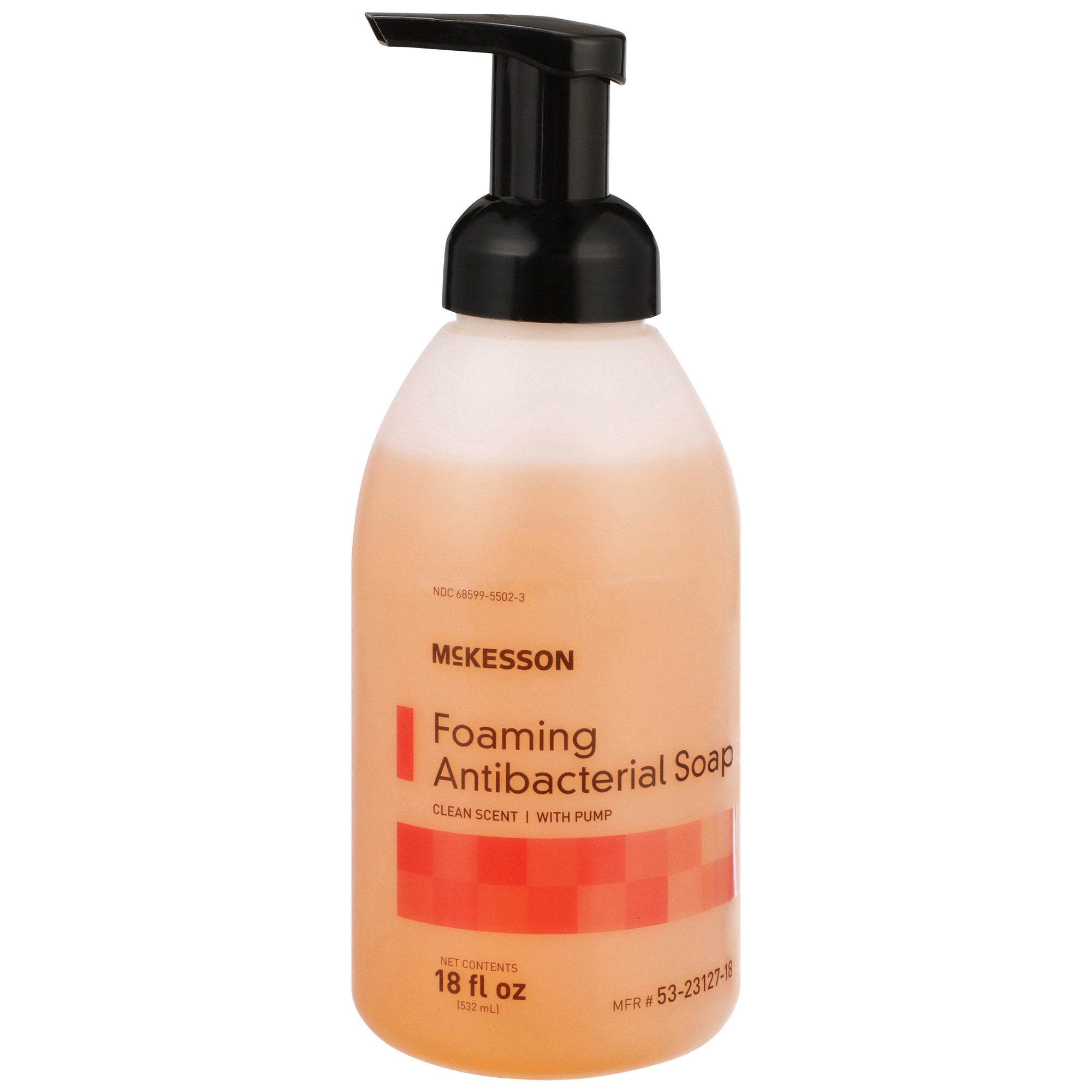 McKesson Clean Scent Foaming Antibacterial Soap, 18-ounce pump bottle 53-23127-18