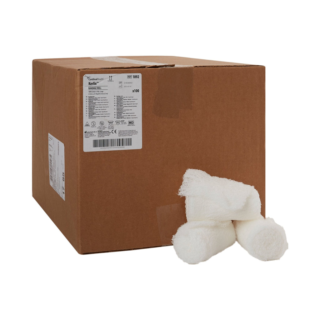 Kerlix™ Fluff Bandage Roll, 4-1/2 Inch x 4-1/10 Yard, 6-Ply 1892