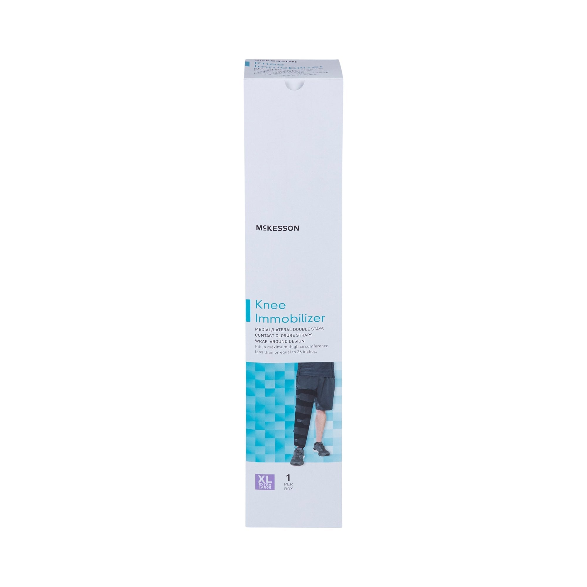 McKesson Knee Immobilizer, 18-Inch Length, Extra Large 155-79-96018