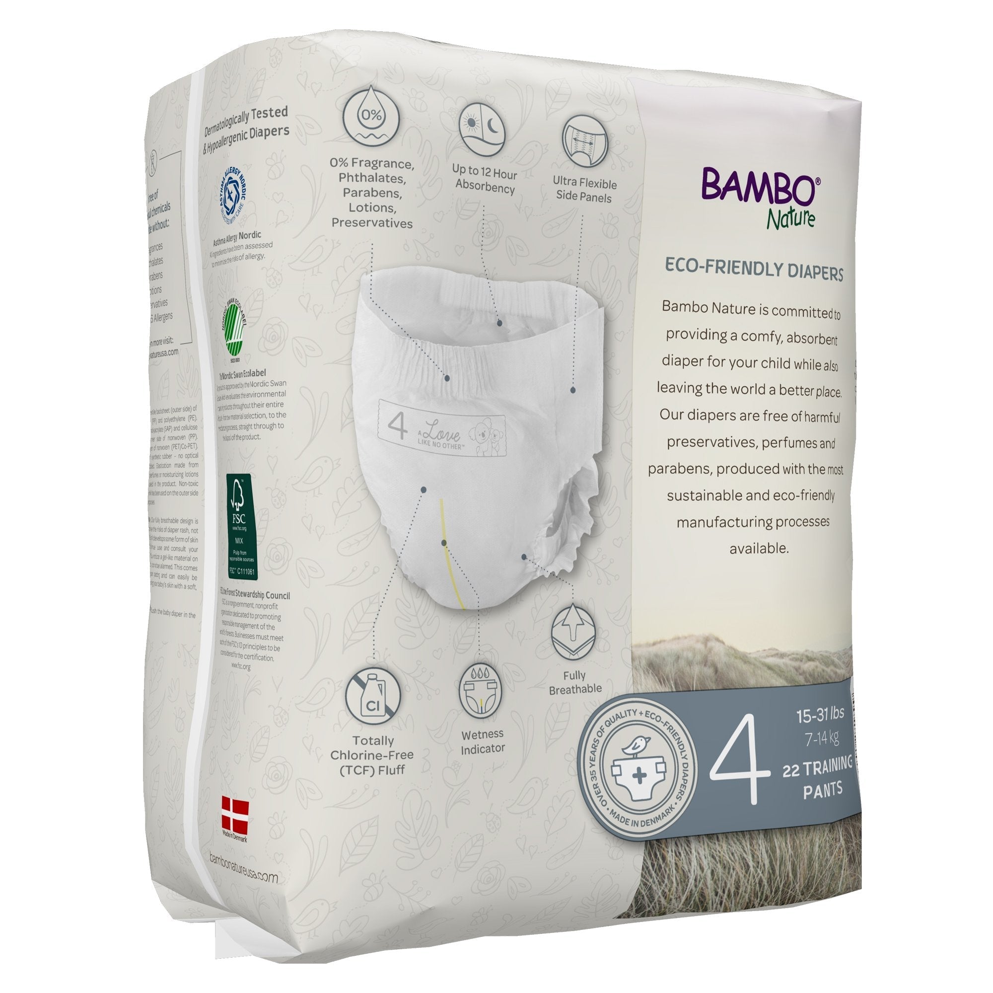 Bambo® Nature Dream Training Pants, Size 4 1000016929