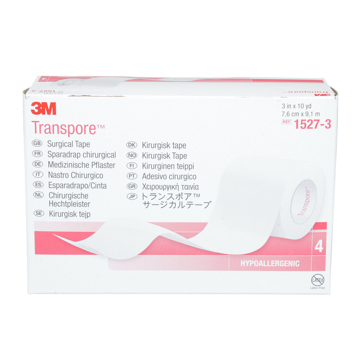 3M Transpore Clear Porous Plastic Tape - 1527