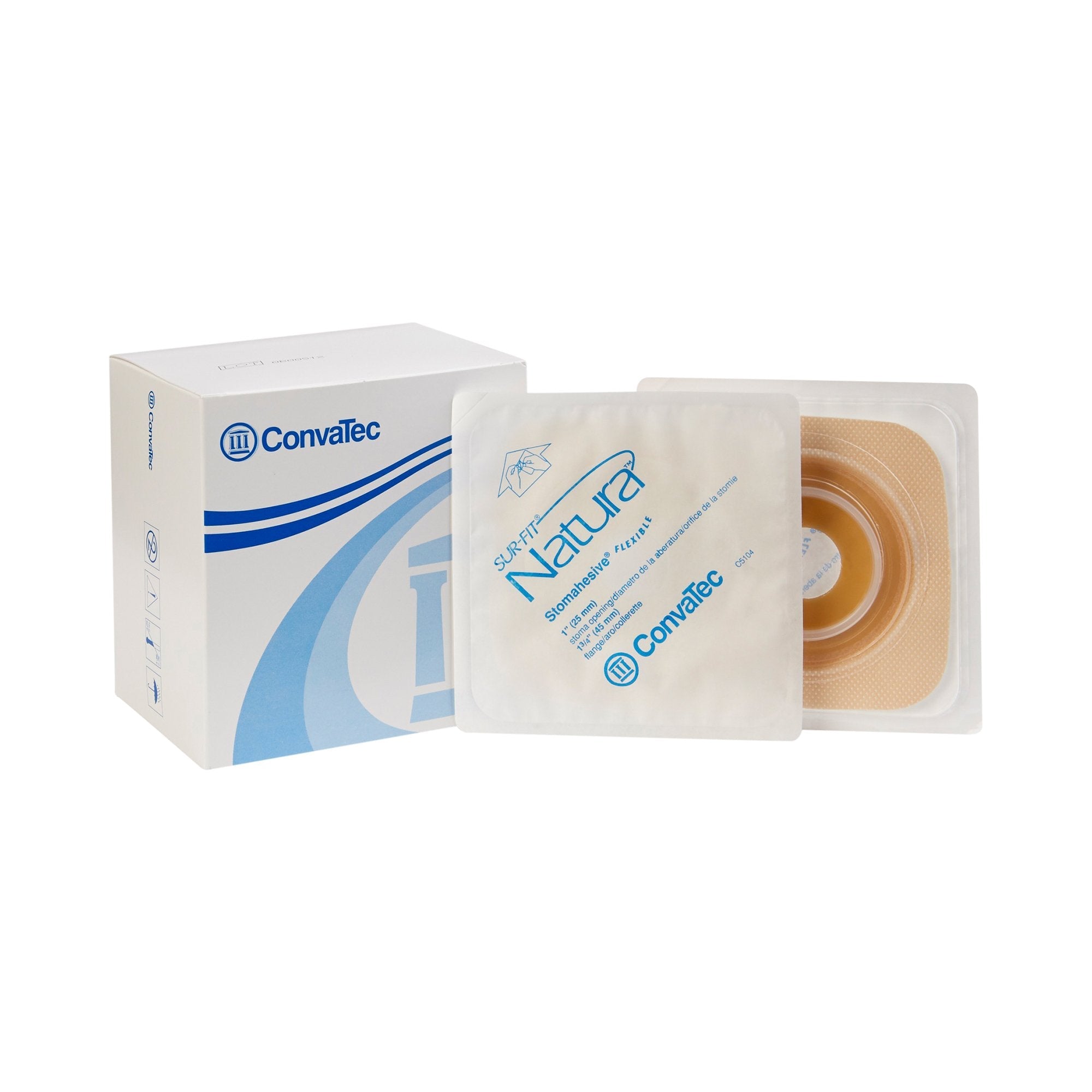Sur-Fit Natura® Two-Piece Stomahesive® Skin Barrier, 45 mm flange, 25 mm stomas 125271