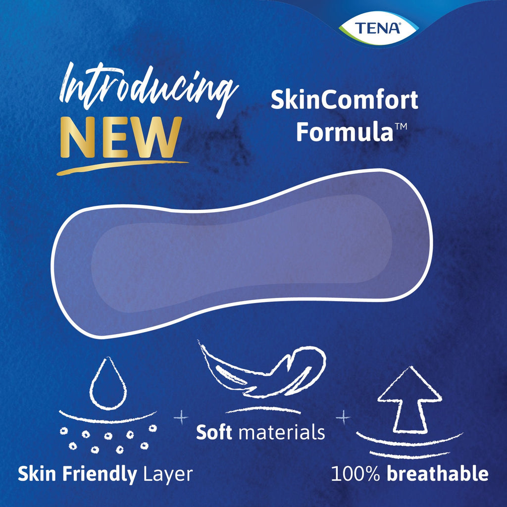 Tena Sensitive Care™ Ultra Thin Light Regular Bladder Control Pad, 9-Inch Length 54358