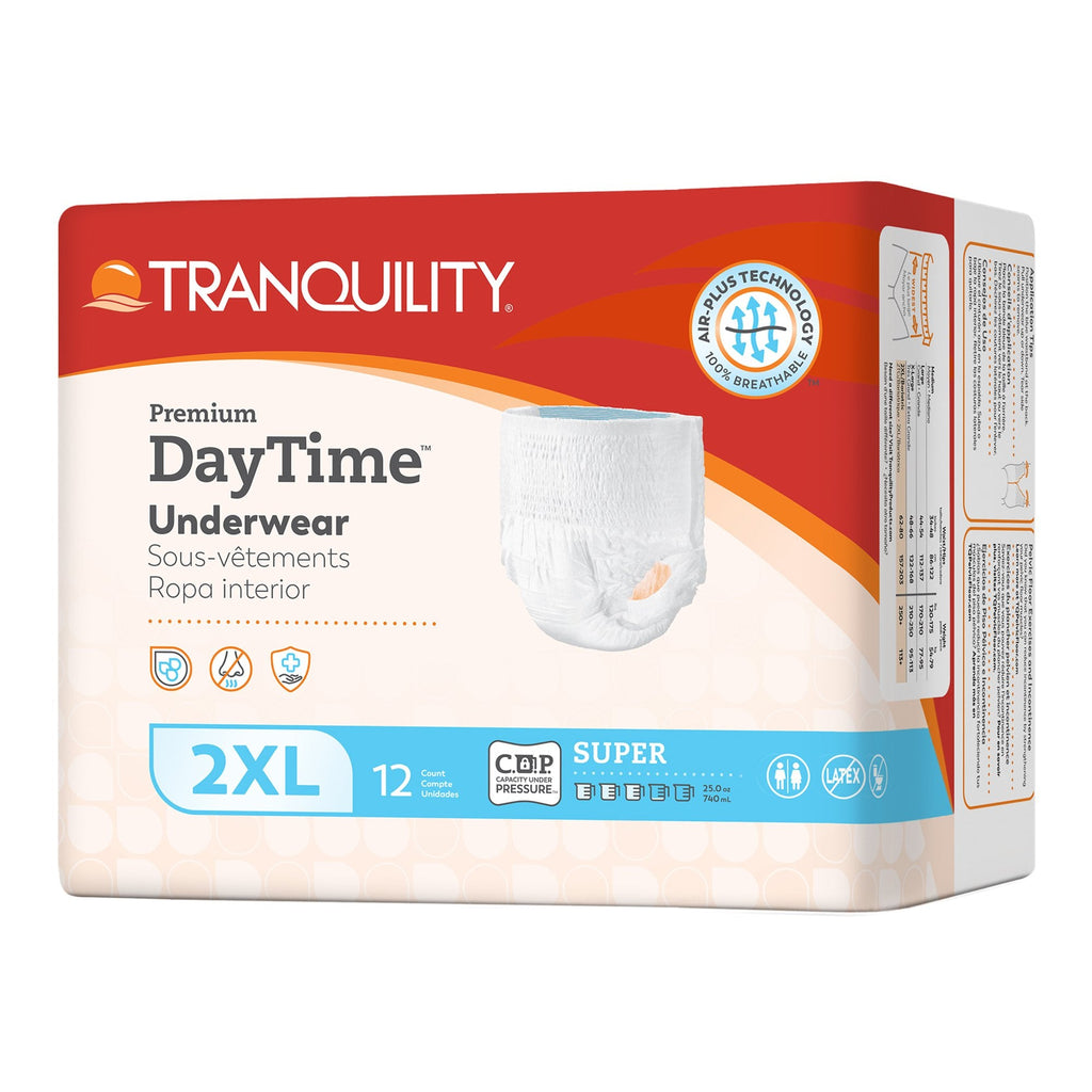 Tranquility Premium DayTime Disposable Absorbent Underwear, 2XL 2108