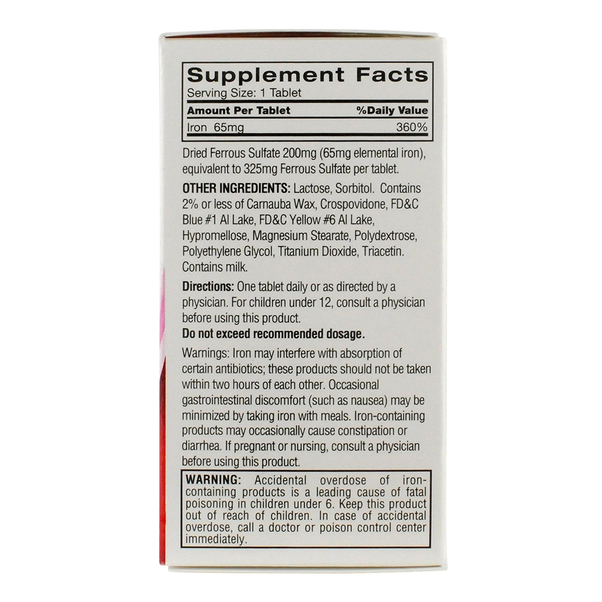 Feosol Ferrous Sulfate Iron Tablets Original 34601709712
