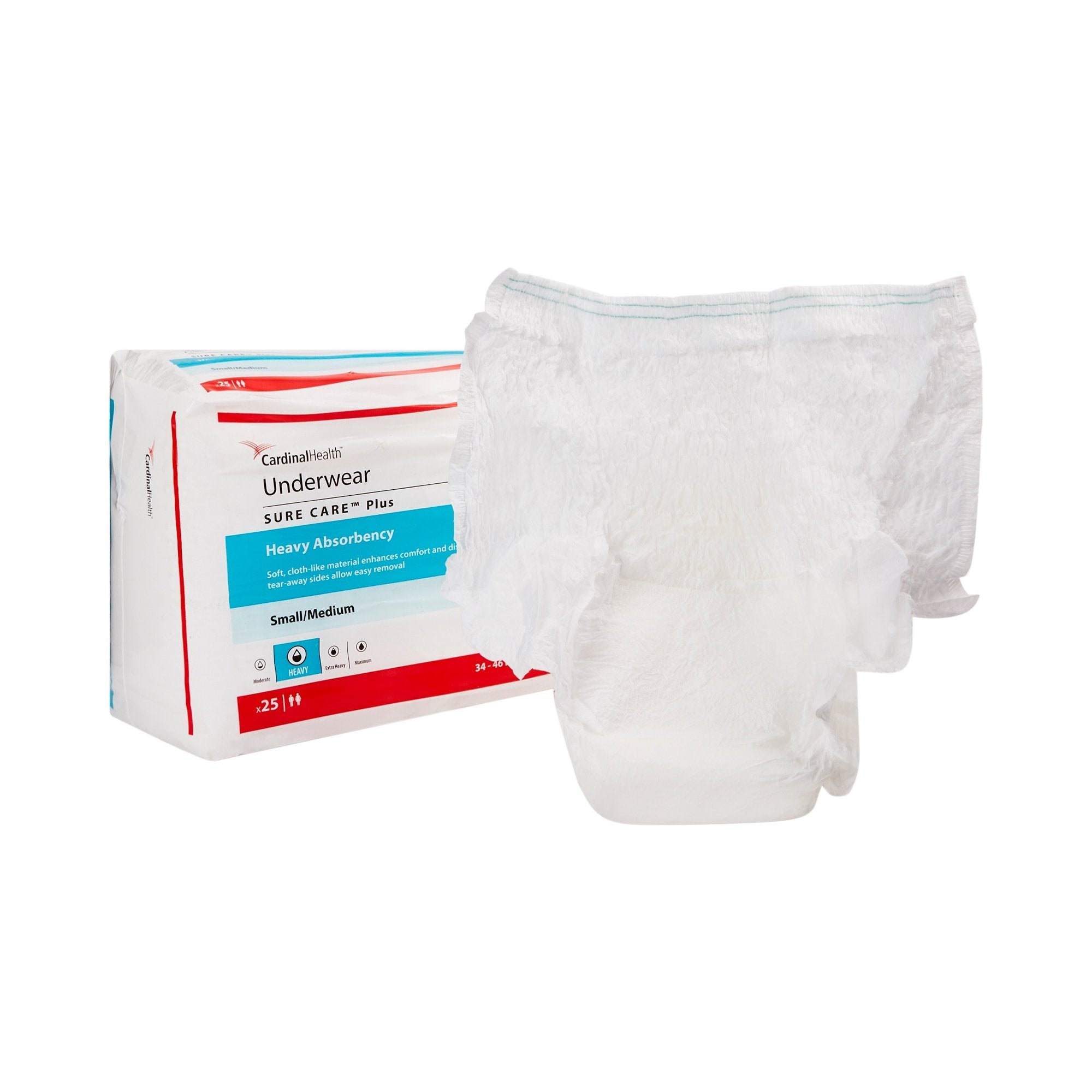 Sure Care™ Plus Heavy Absorbent Underwear, Medium 1605R