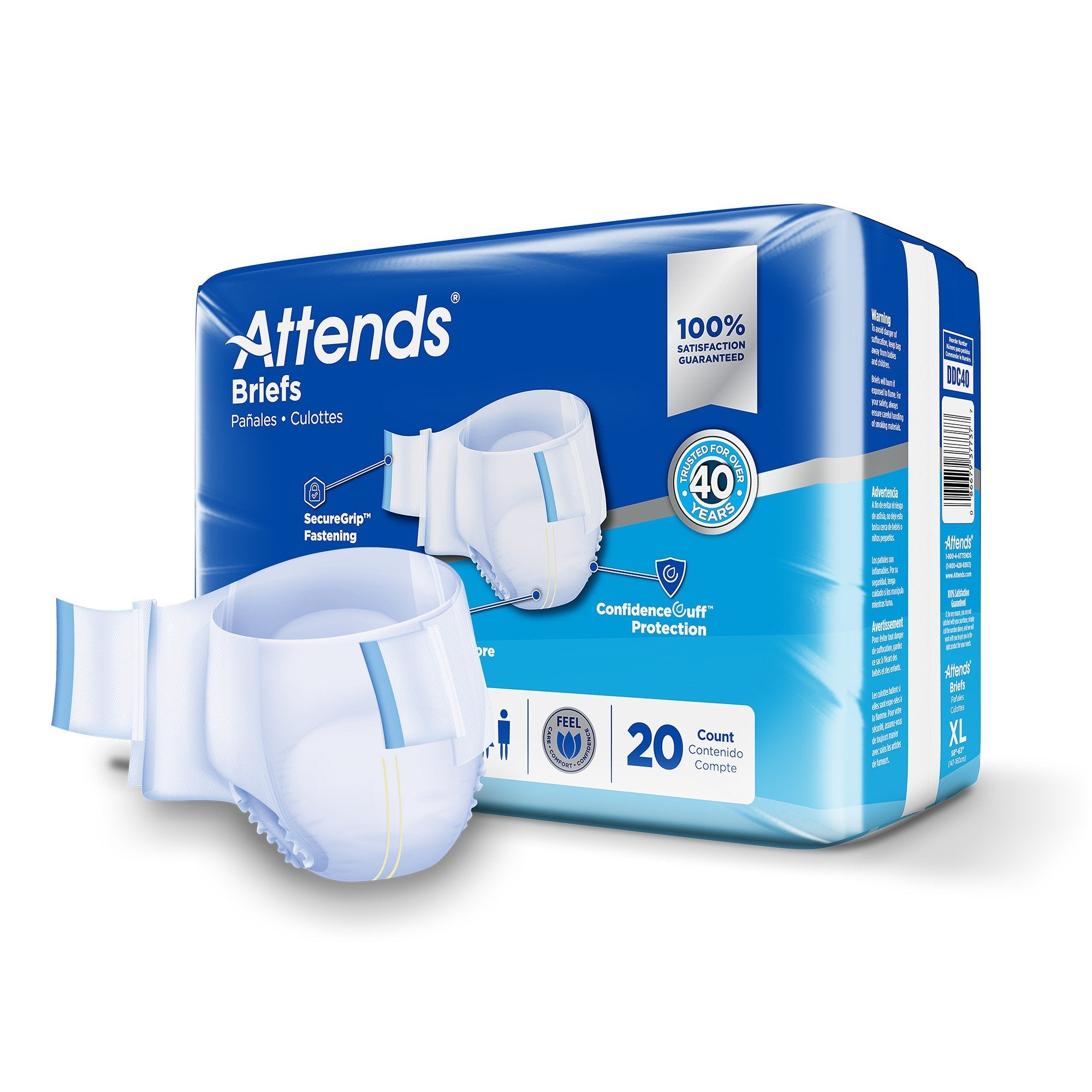 Attends® Advanced Briefs, X-Large DDC40