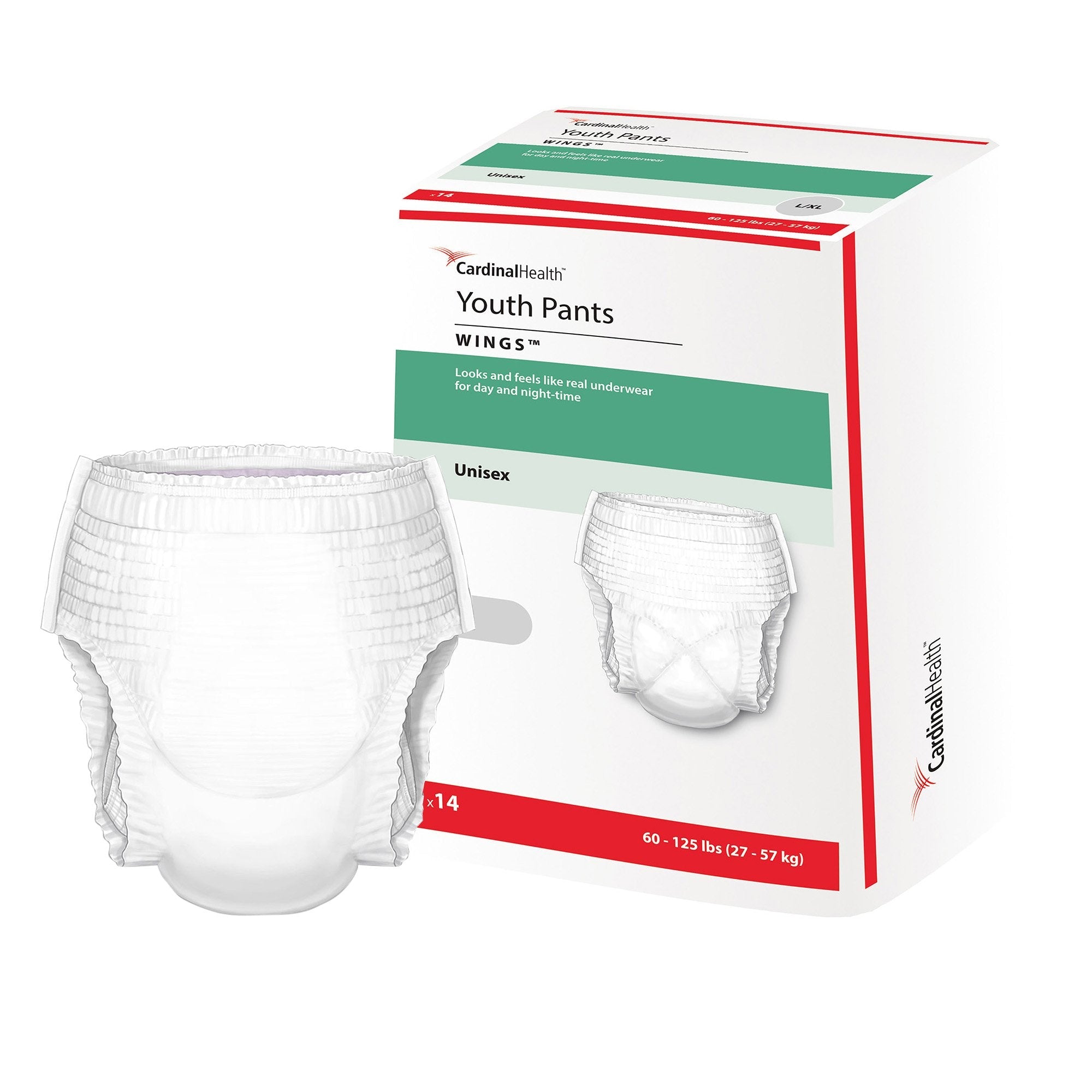 Curity™ Youth Pants Unisex, Large, Heavy Absorbency, 60 – 125 lbs 70074A