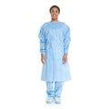 Protective Procedure Gown Halyard Tri-Layer X-Large Blue NonSterile AAMI Level 2 Disposable - 69987