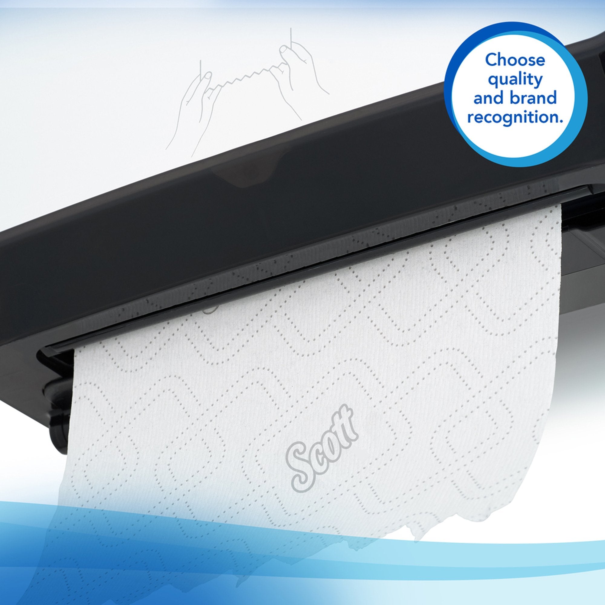 Scott Paper Towels, Hardwound, Continuous Roll, 8", White 01000