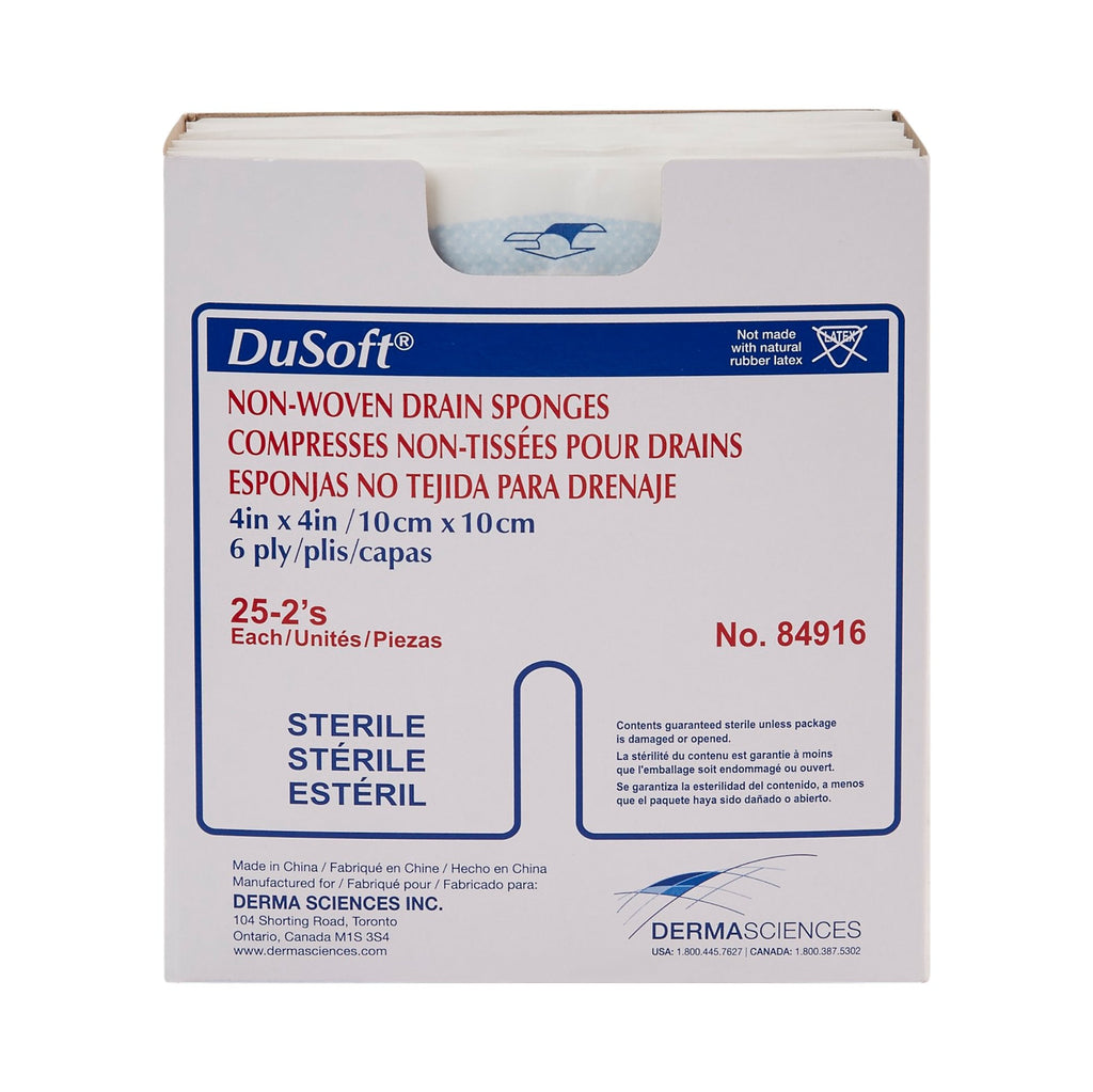 Dumex IV/Drain Split Dressing, 4 x 4 Inch, 6-Ply 84916